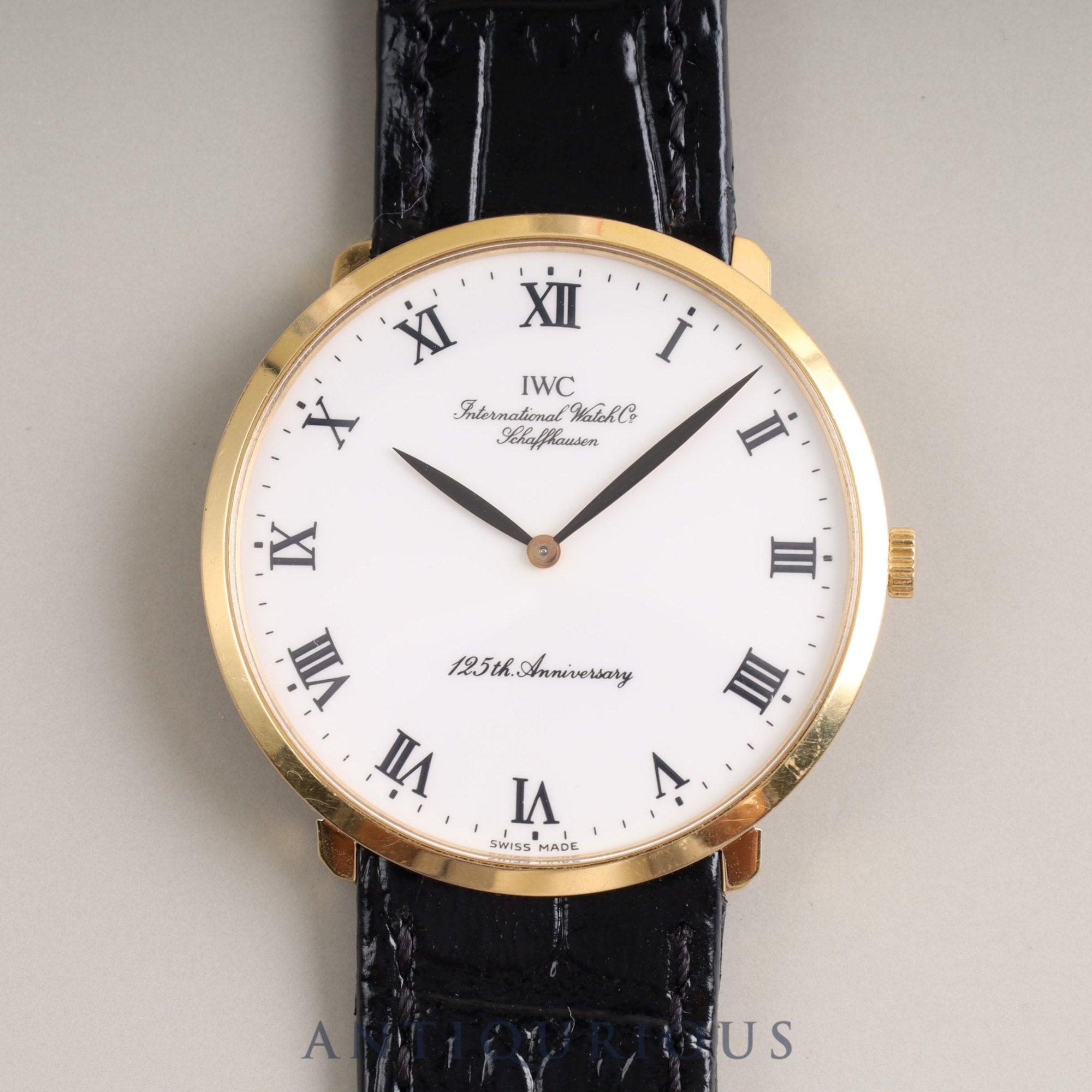IWC Portofino 2411 125th Anniversary Model Manual Winding Cal.1852 750 Leather Genuine Buckle (750) White Dial 34.0mm Overhauled IWC
