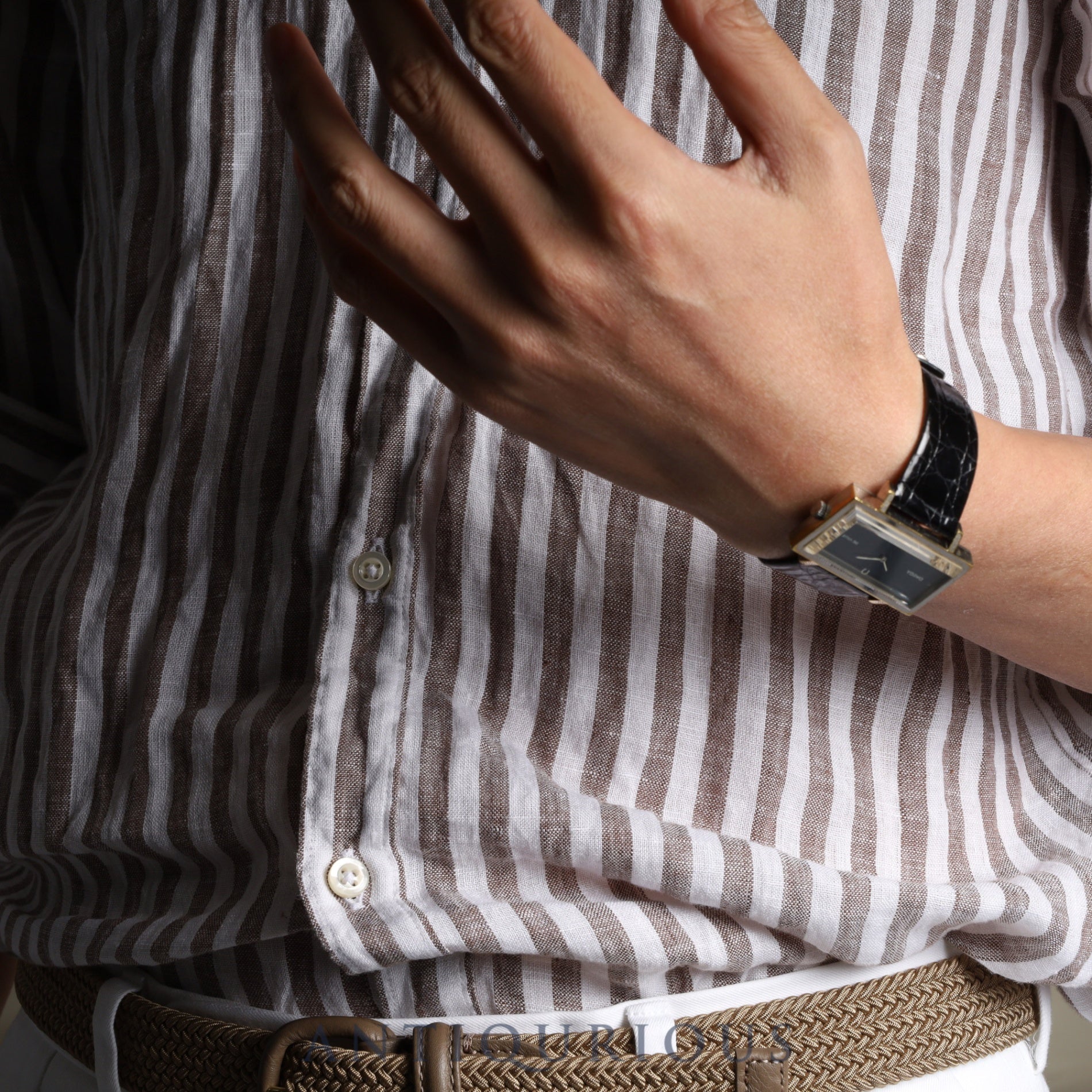 オメガ デ・ヴィル 5110383 手巻き Cal.620 SS 革 純正尾錠(SS) ネイビー文字盤 オーバーホール済み