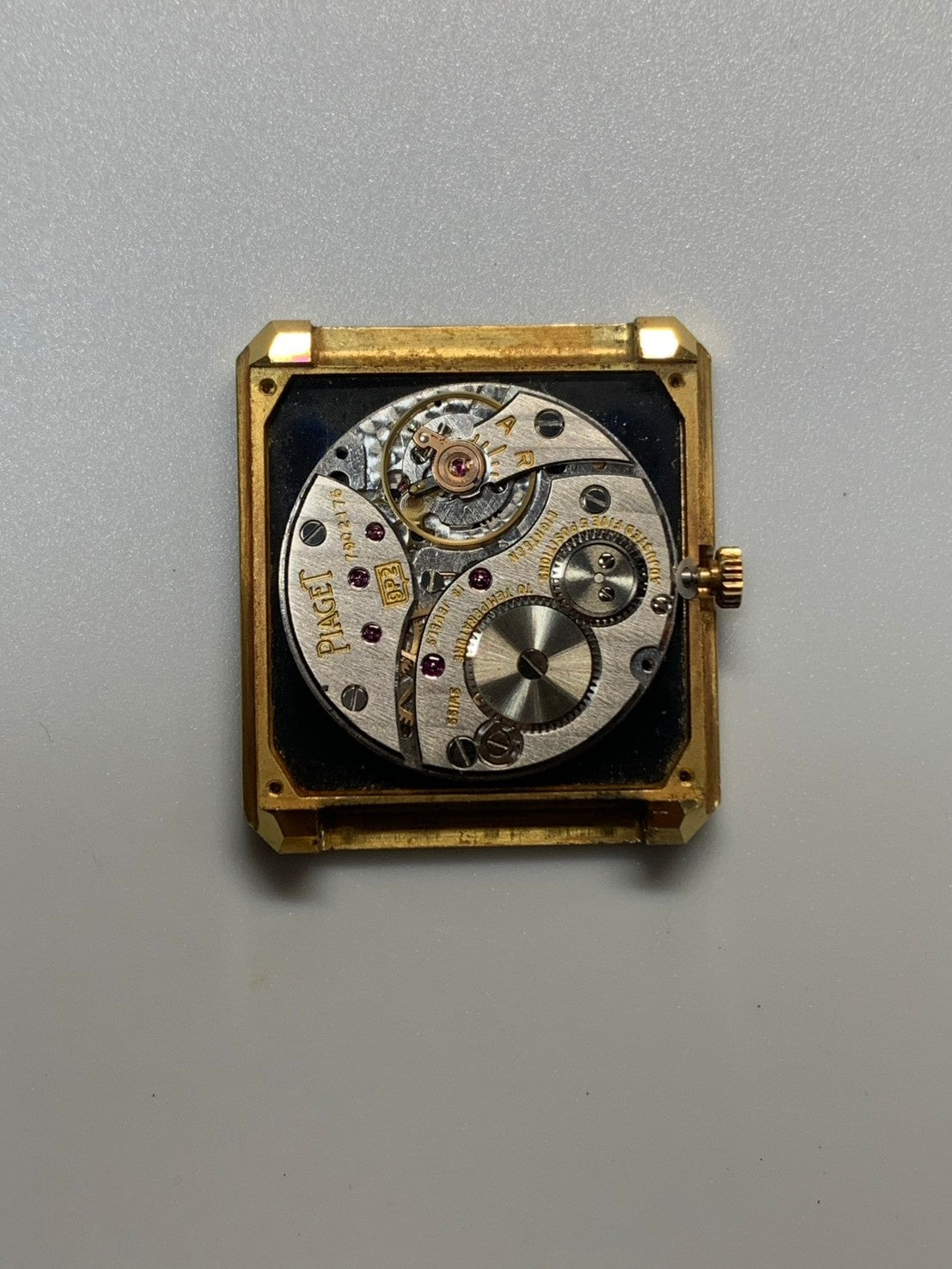 Piaget Protocol 9154 Manual Winding Cal.9P2 750YG Leather Original Pin Buckle (750YG) Black Dial With Original Leather Strap Overhauled