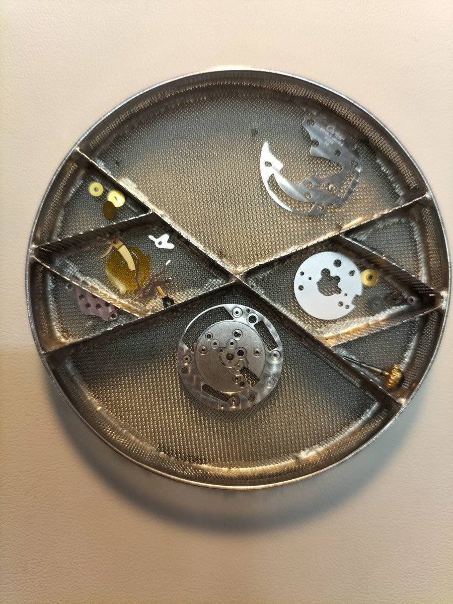 カルティエ マストタンク LM W1002753 / 590005 クォーツ Cal.90 SV925 革 純正尾錠(GP)アイボリーローマン文字盤 オーバーホール済み