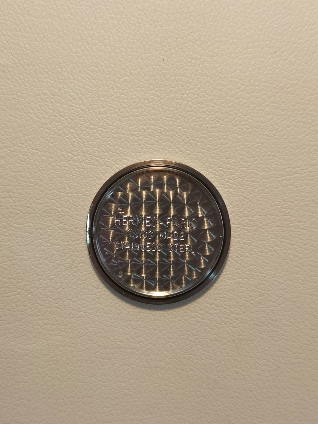 Hermes Clipper Nacle CL4.221 Quartz SS/GP Shell Arabic Dial Box Warranty Overhauled