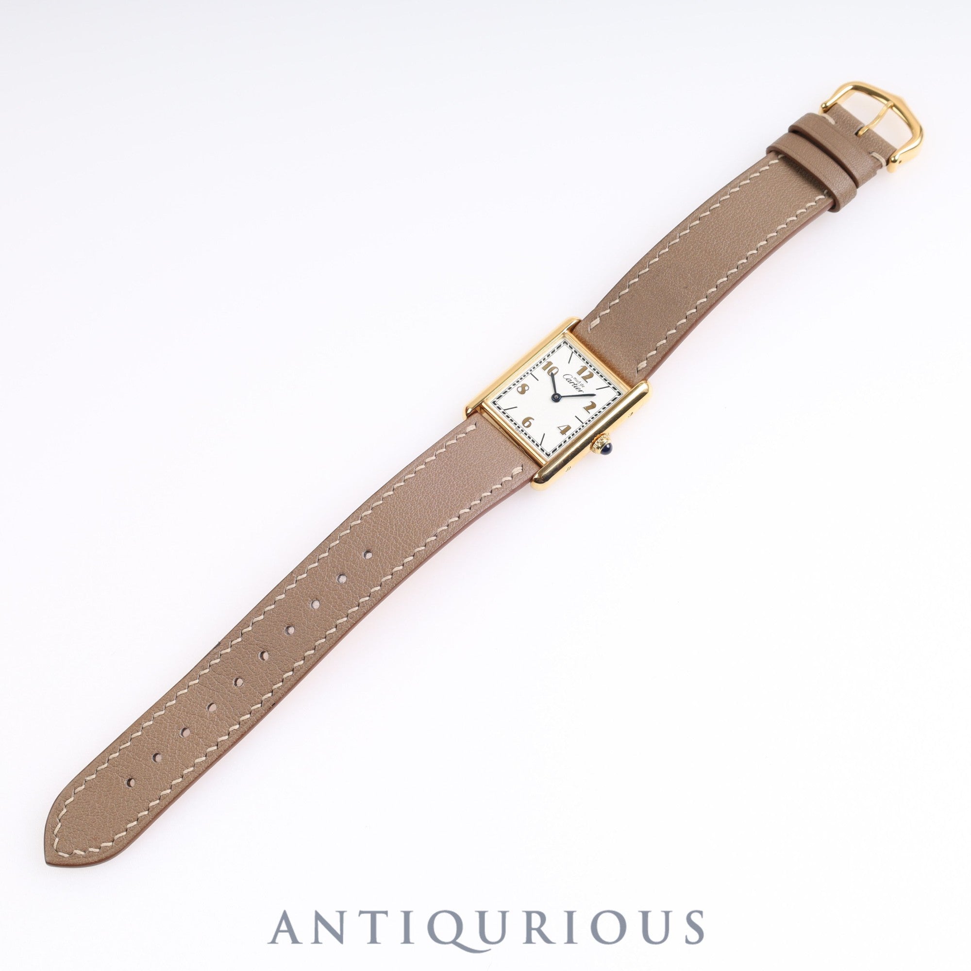 Cartier Must Tank LM QZ 590005 Arabic dial SV925 Leather Inner box