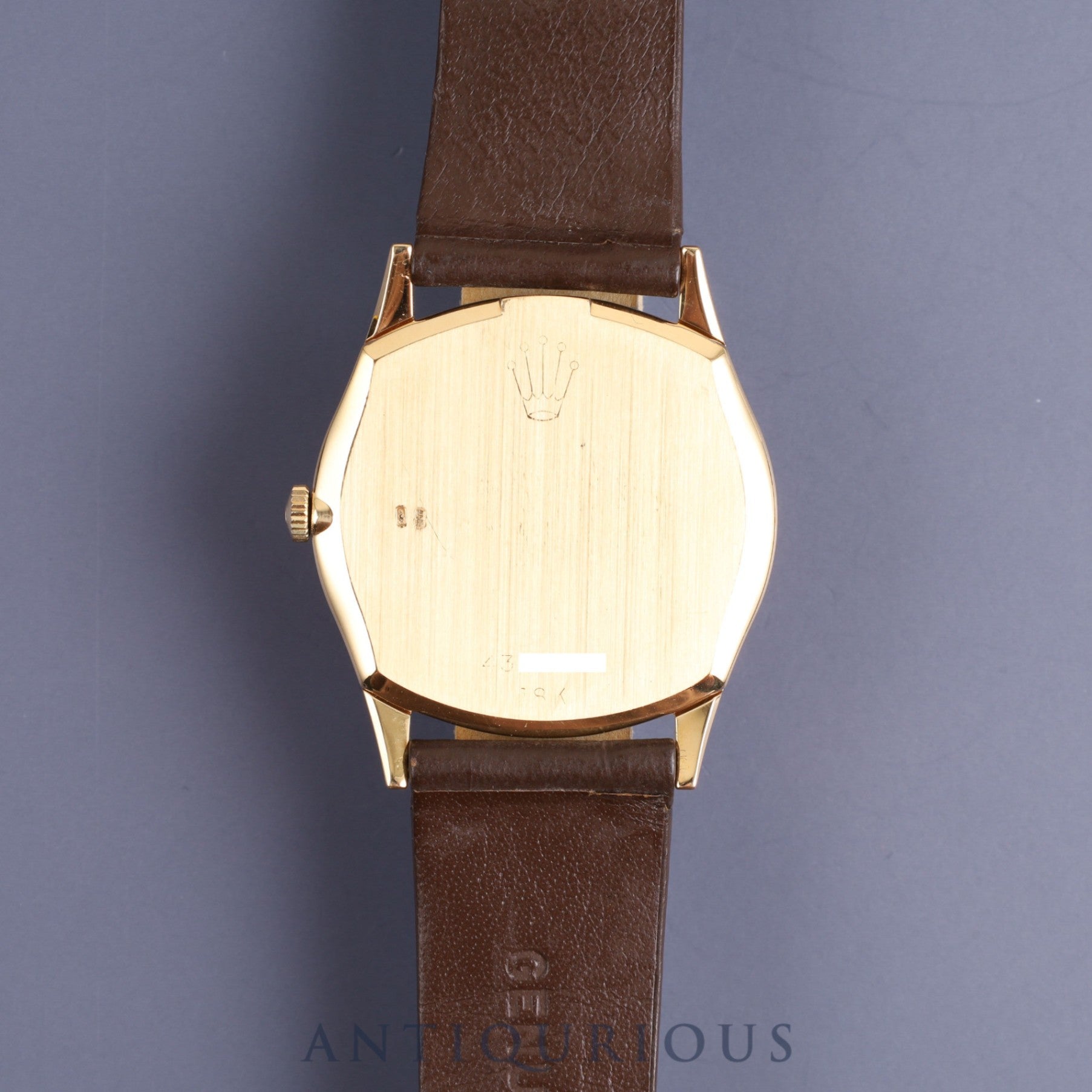 Rolex Cellini 3804 Manual winding Cal.1601 750 Genuine leather strap Genuine buckle (GP) Champagne dial No. 43 1975 Overhauled