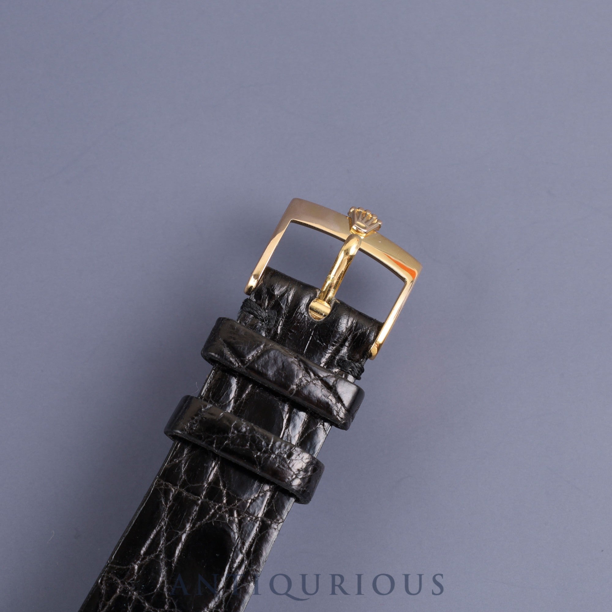 Rolex Cellini 4122 Manual winding Cal.1601 YG Leather Genuine buckle (GP) Gold dial No. 4 Overhauled