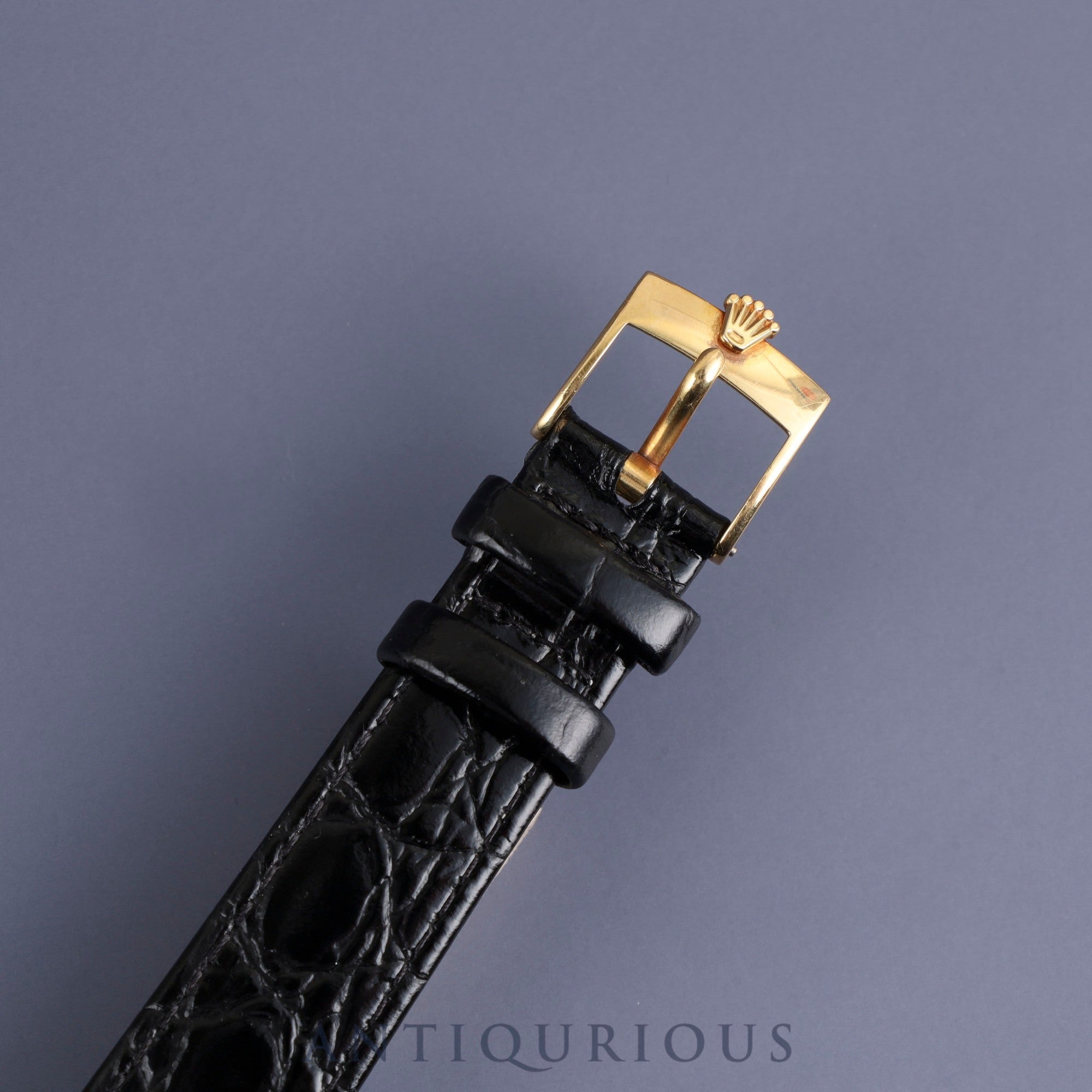 ロレックス チェリーニ 5112 手巻き Cal.1601 750 革 純正尾錠(750) ホワイトローマン文字盤 32mm E番(1990~1991年) オーバーホール済み