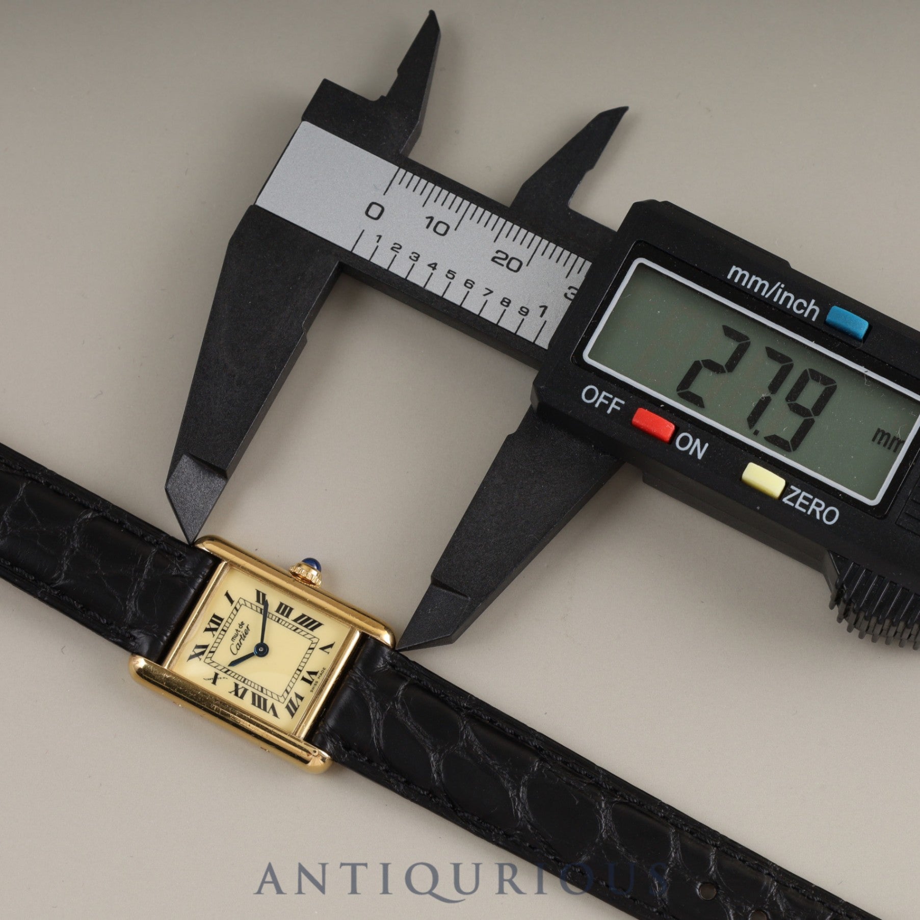 Cartier Must Tank SM QZ 5057001 SV925 Genuine buckle Ivory dial Box Instructions Cartier boutique complete service