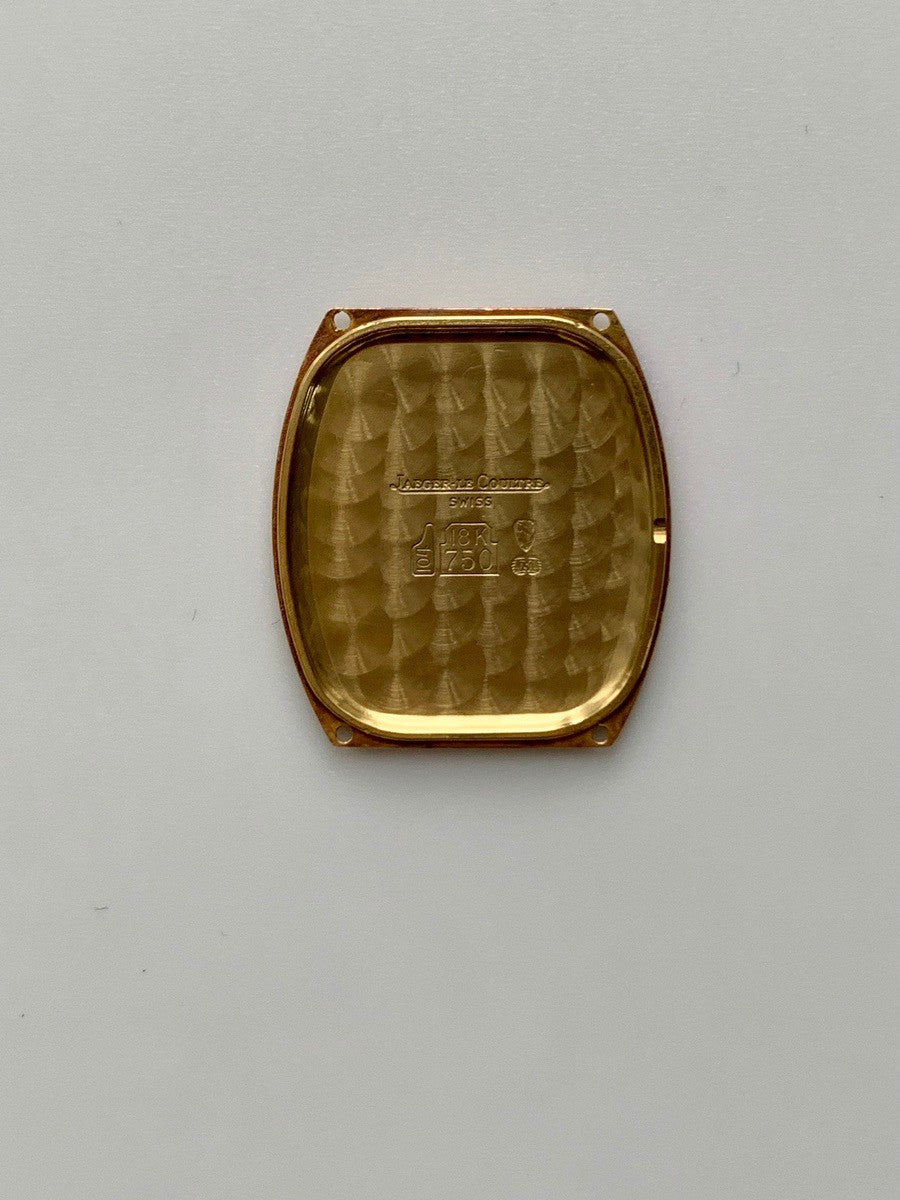 Jaeger-LeCoultre Vintage Tonneau 140.067.1 Quartz Cal.-750 Leather Strap with Genuine GP Buckle Gold Dial Warranty Booklet Overhauled