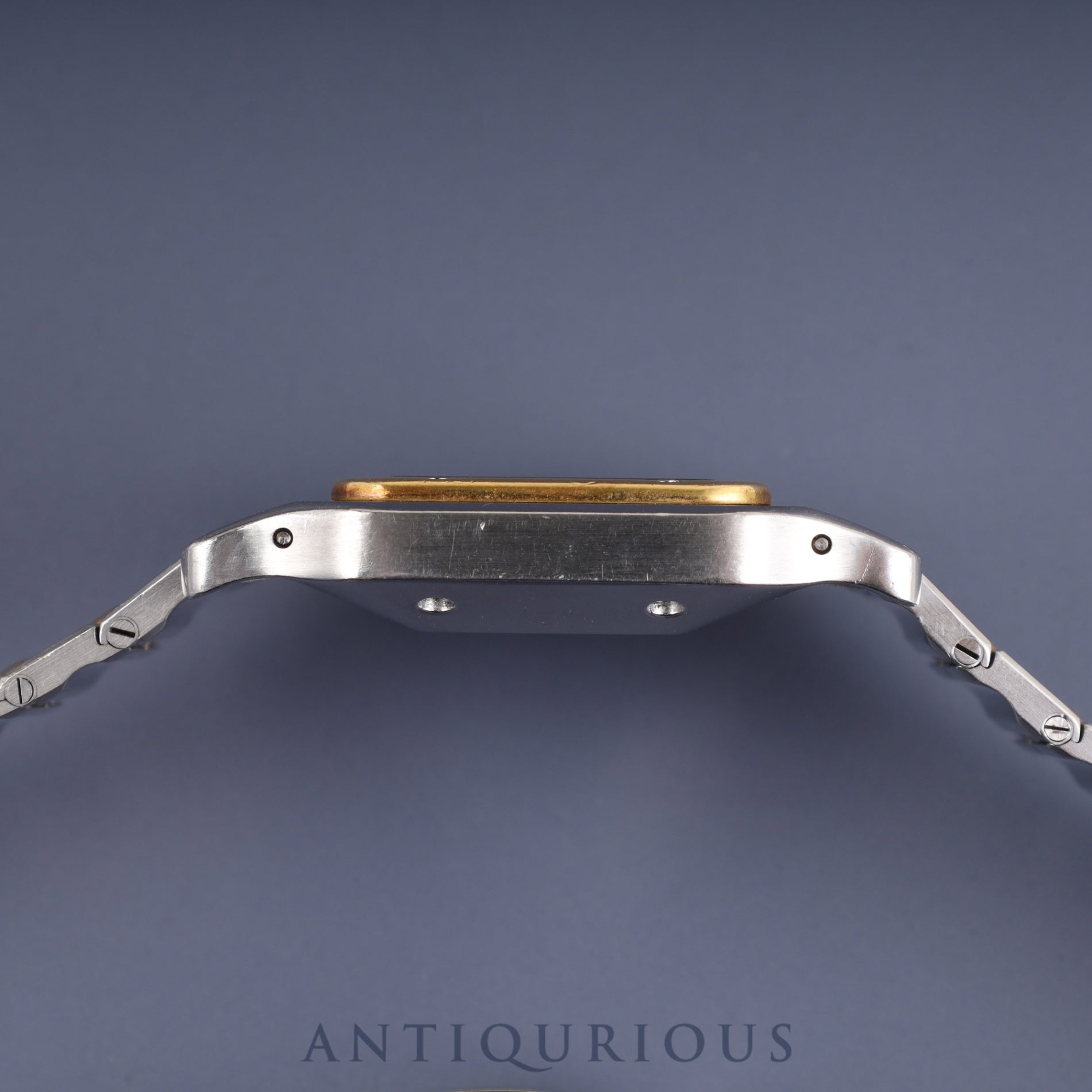 Cartier Santos Galbee LM 2961 Automatic SS/YG SS/YG Godron bracelet Ivory dial Overhauled