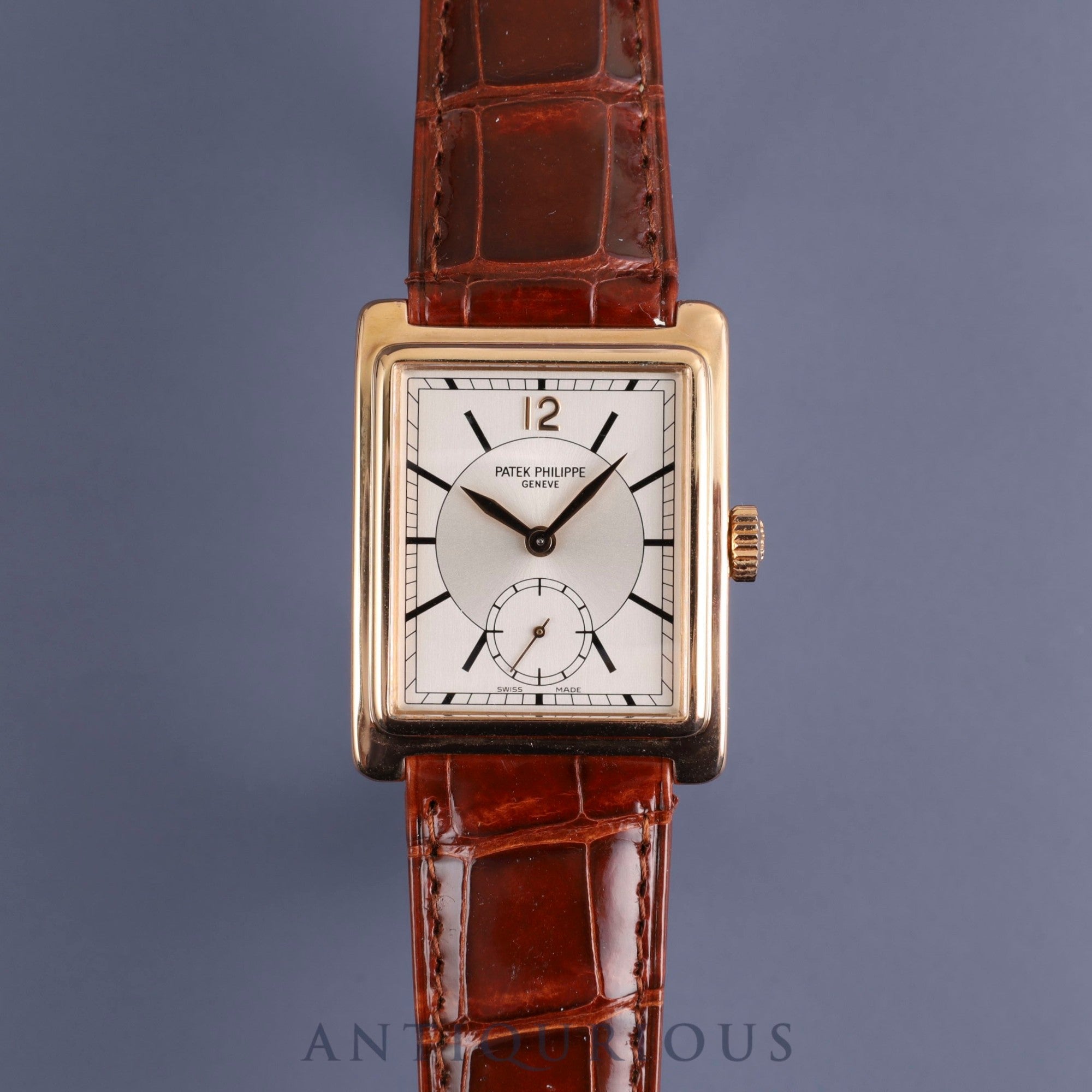 Patek Philippe Gondolo 5010R-001 Manual winding Cal.215 750 Genuine leather strap Genuine buckle (750) Silver dial Box Storage bag Overhauled