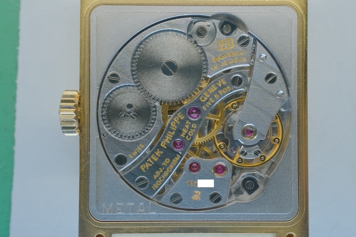 パテック・フィリップ ゴンドーロ 5010 手巻き Cal.215 750YG 革 純正尾錠(750YG)ホワイトローマン文字盤 箱 登録保証書 オーバーホール済み