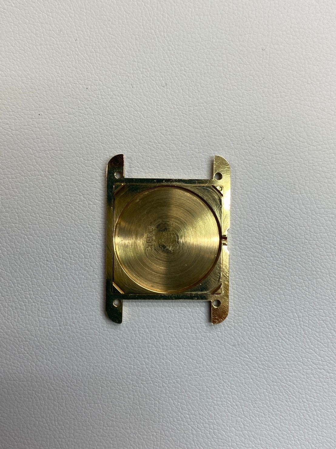 Cartier Must Tank SM 4919123 / 3 66001 Quartz Caliber 057 SV925 Leather Strap with Genuine GP Buckle, Square Trinity Dial, Box, Warranty Card, Overhauled