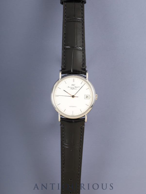 IWC ポートフィノ アイダブリュシー 3513 自動巻き Cal.C.37521 SS 革 純正尾錠(SS)シルバー文字盤 オーバーホール済み