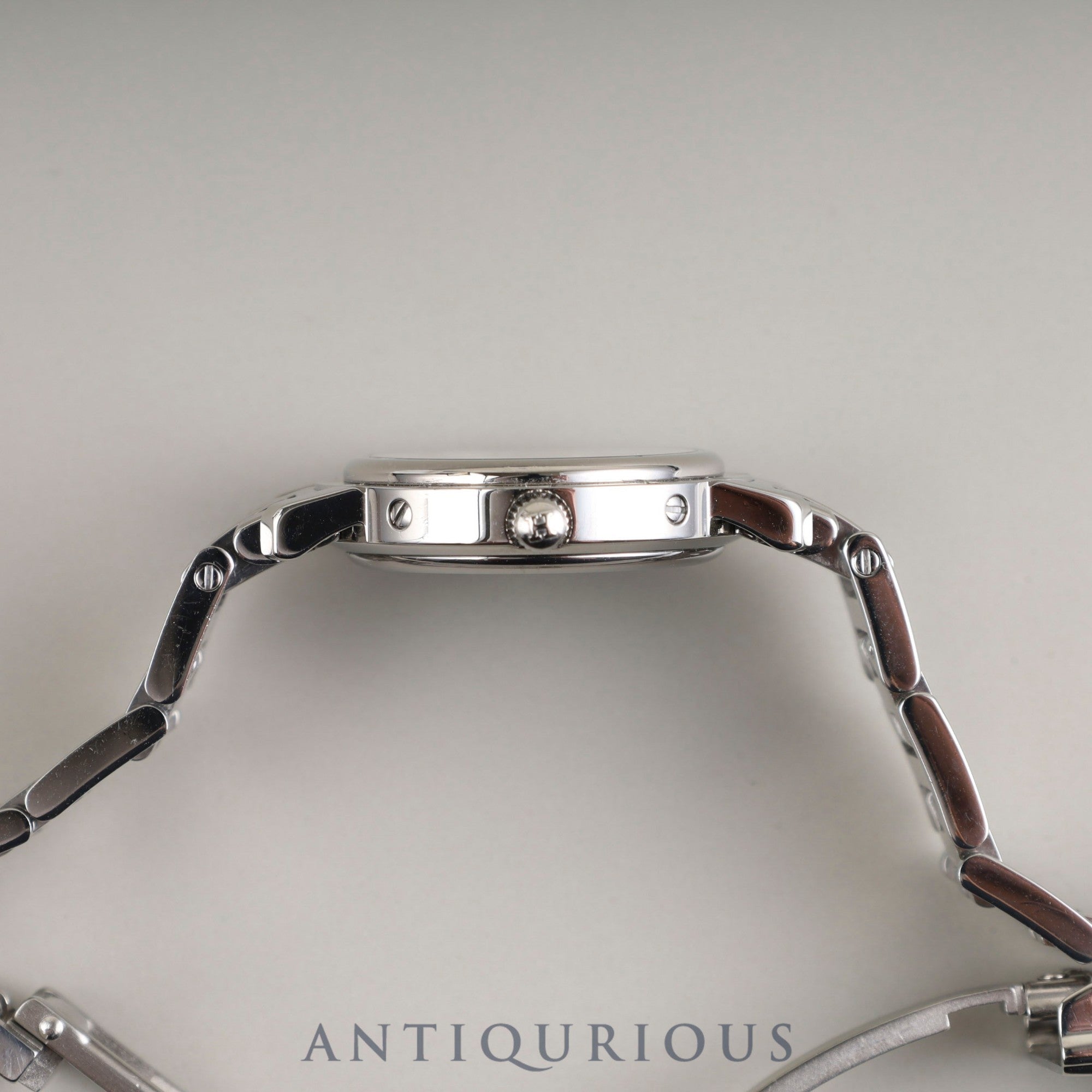 エルメス クリッパー ナクレ CL4.230 クォーツ SS 12Pダイヤ ホワイトシェルギョーシェ文字盤 オーバーホール済み