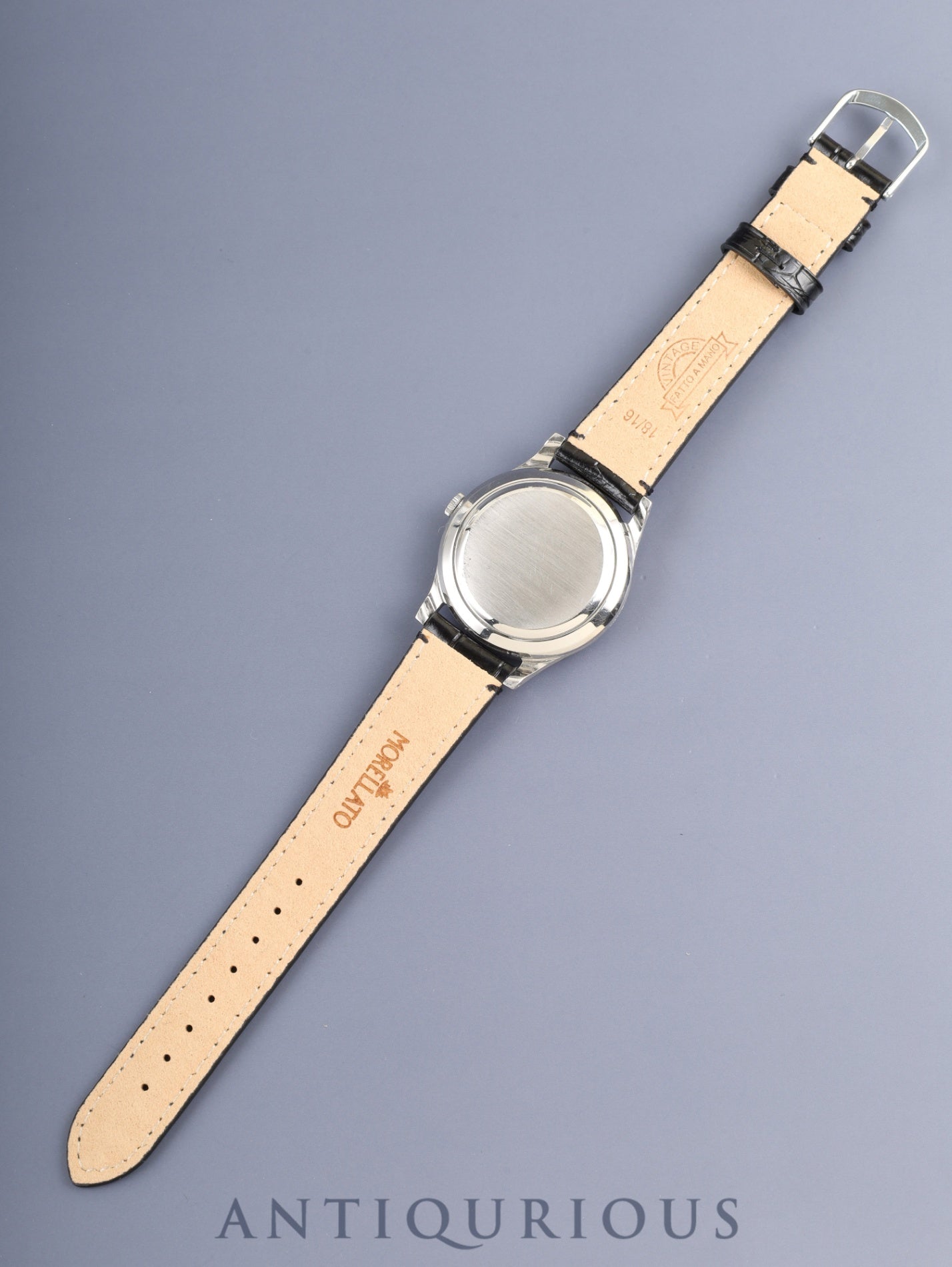 IWC オールドインター ラウンド 自動巻き Cal.C.853 SS 革 社外ピンバックル(SS)シルバー文字盤 オーバーホール済み アイダブリュシー