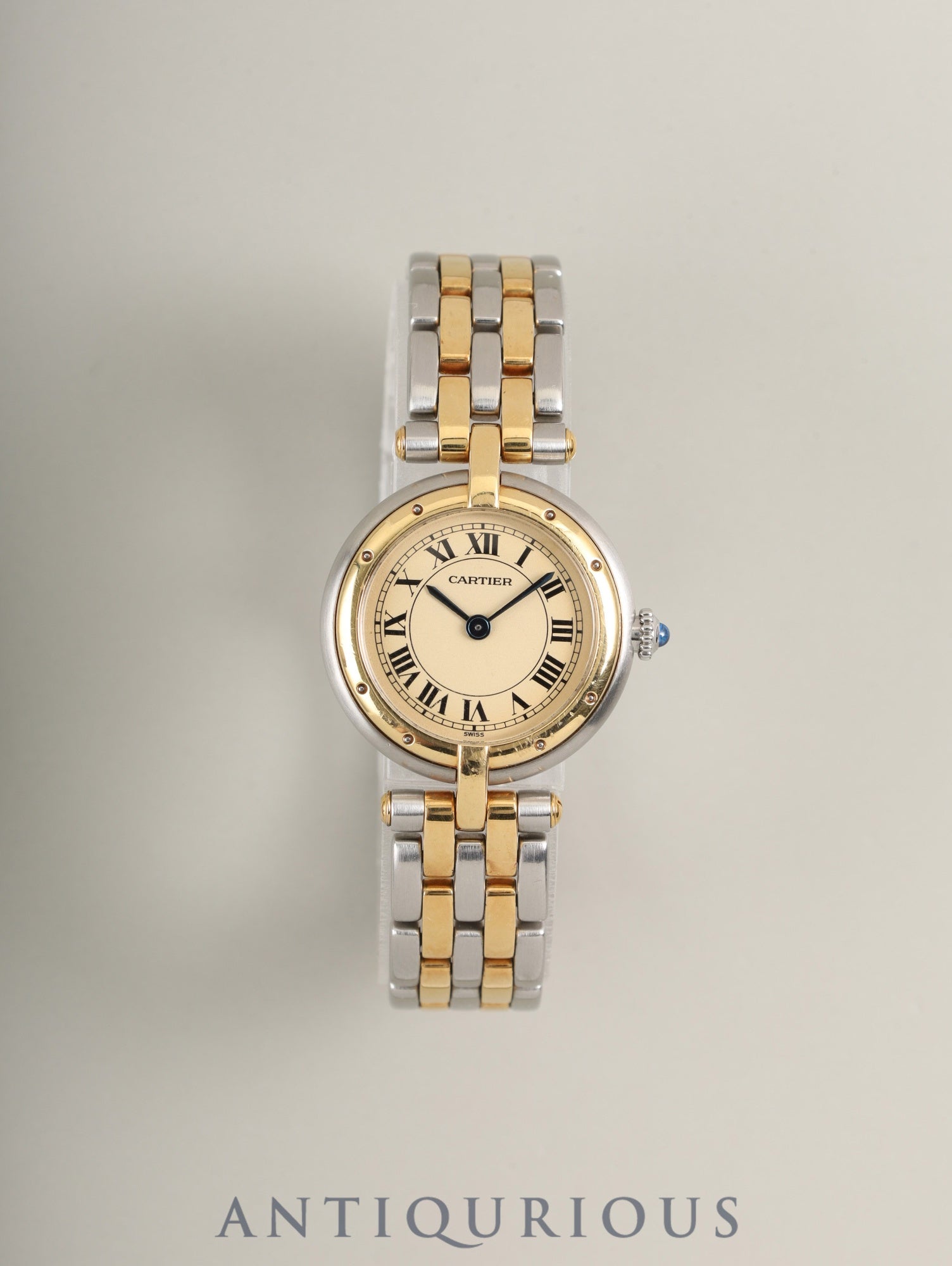 Cartier Panthère Vendôme SM 84084242 / 166920 Quartz Cal.157 SS/YG 2-row ivory Roman dial (SWISS表記) Box, warranty (blank), overhauled