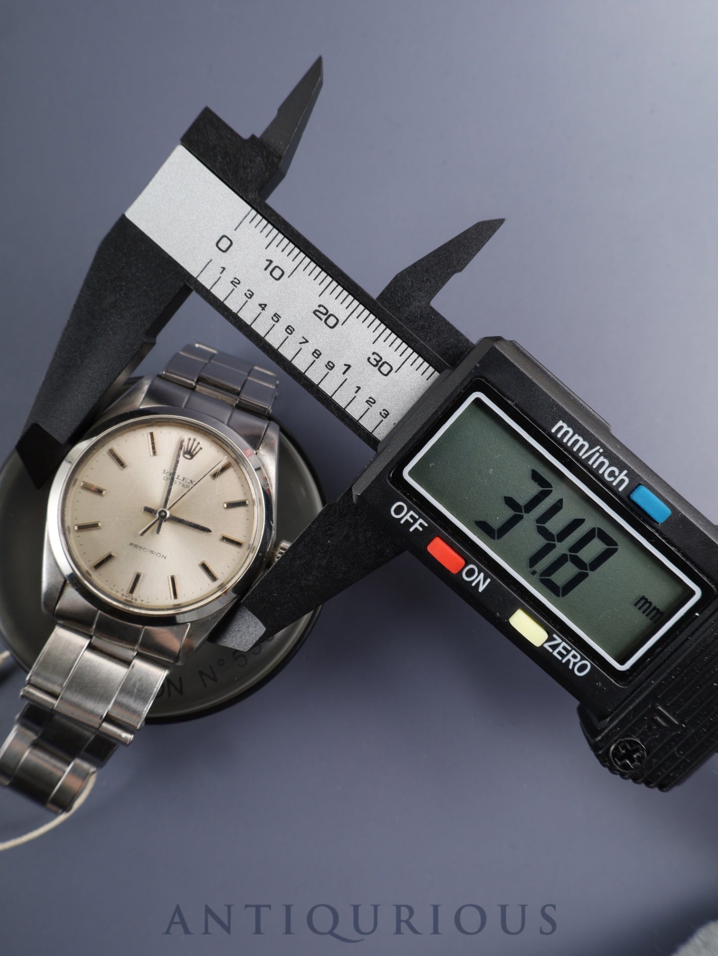 Rolex Oyster Precision 6426 Manual Winding Caliber 1225 Stainless Steel Silver Dial No. 22 (1967) Overhauled