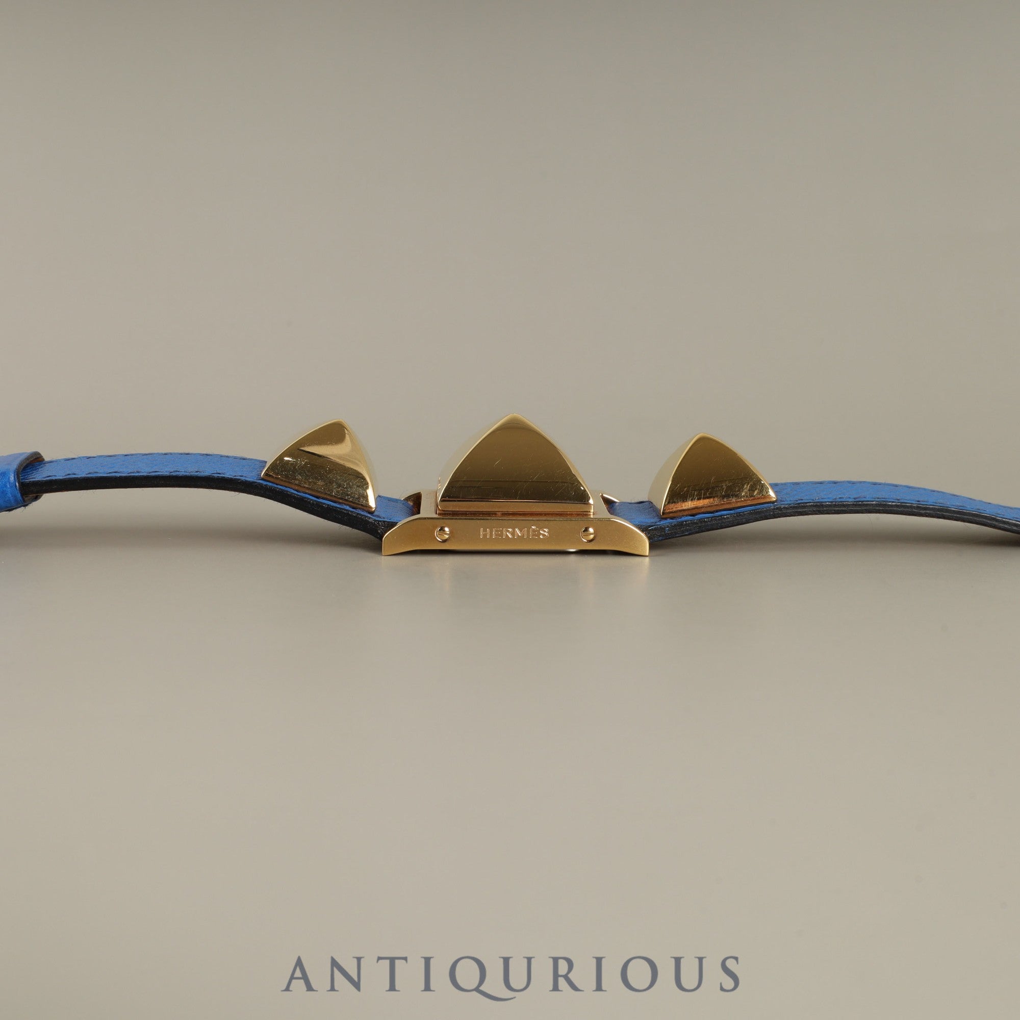 エルメス メドール 11.01 クォーツ Cal.976.001 GP 純正革ベルト(◯V刻印:1992年) 純正尾錠(GP)ホワイト文字盤 オーバーホール済み