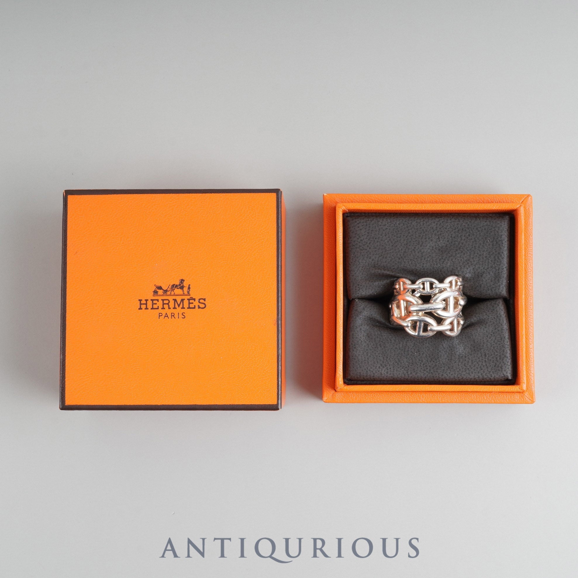 エルメス リング シェーヌダンクル アンシェネ GM SV925 #54 箱 22年刻  