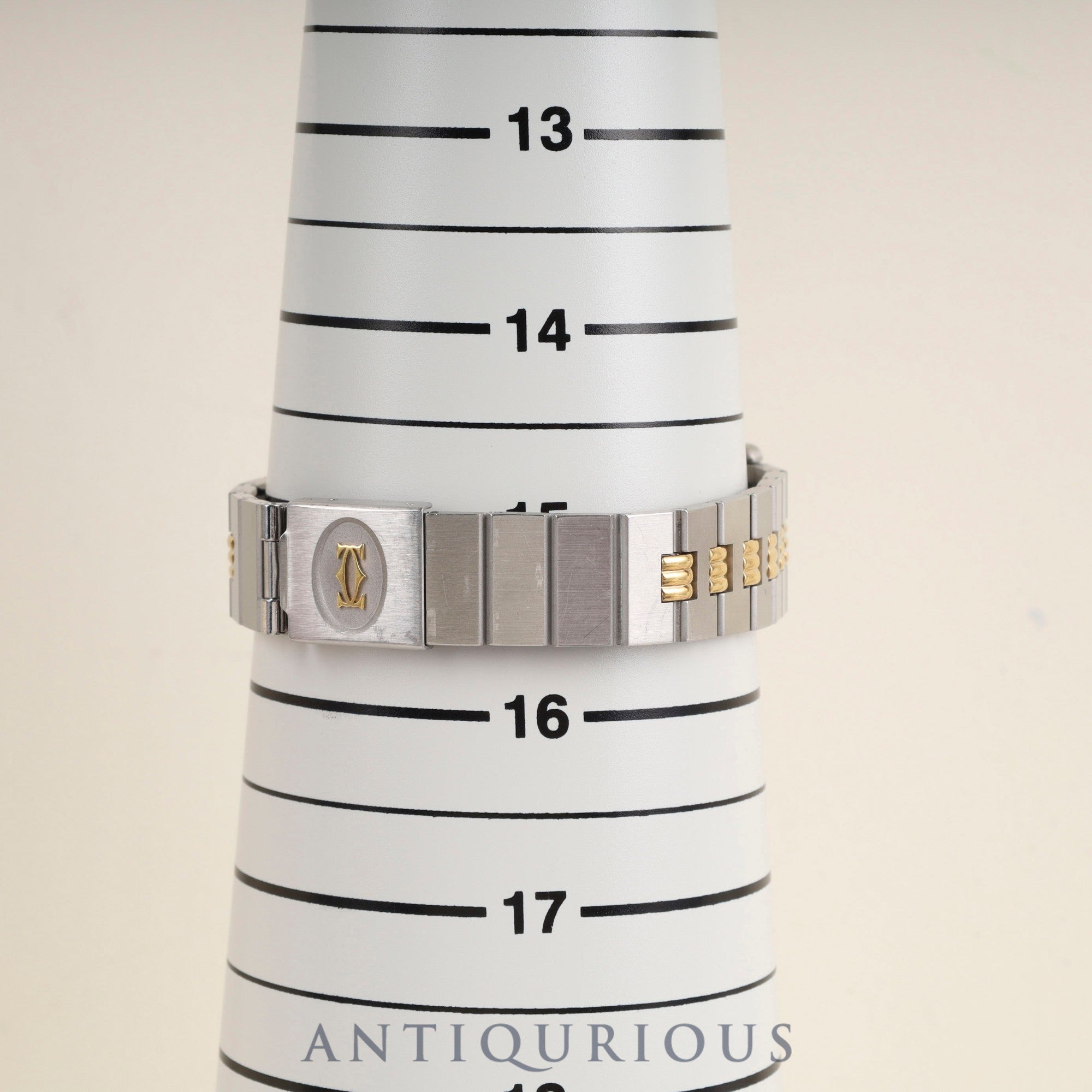 Cartier Santos Octagon LM 2966 Automatic, Stainless Steel/Yellow Gold, White Roman Dial, Booklet, Completely Serviced at a Cartier Boutique