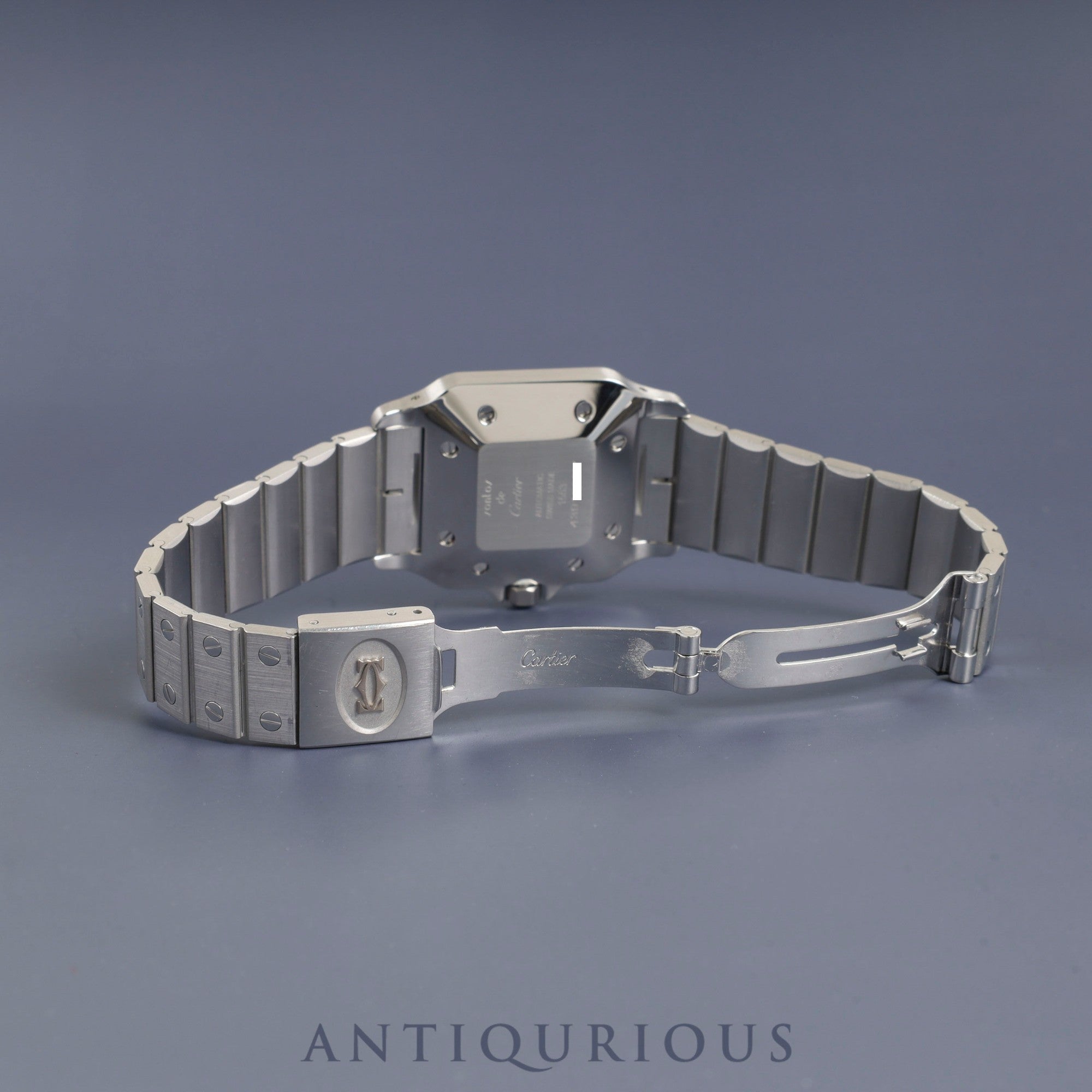 カルティエ サントス ガルベ LM 81036188 / 1553 自動巻き SS SS ホワイトローマン文字盤 カルティエブティックにてコンプリートサービス・ミドルケース交換済み