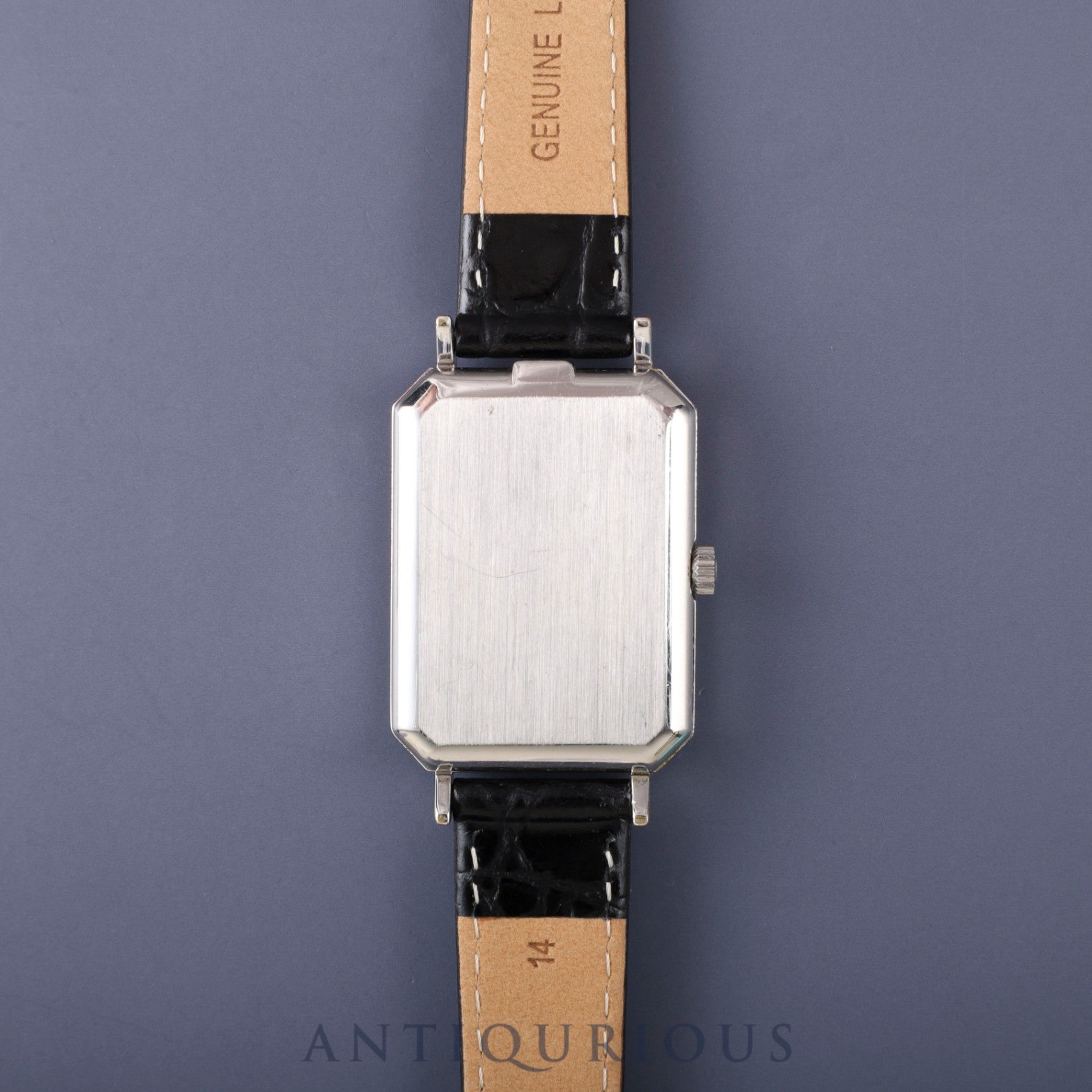 オメガ デ・ヴィル グリマデザイン 5110378 手巻き SS 革 社外尾錠(SS) ブルー文字盤 オーバーホール済み