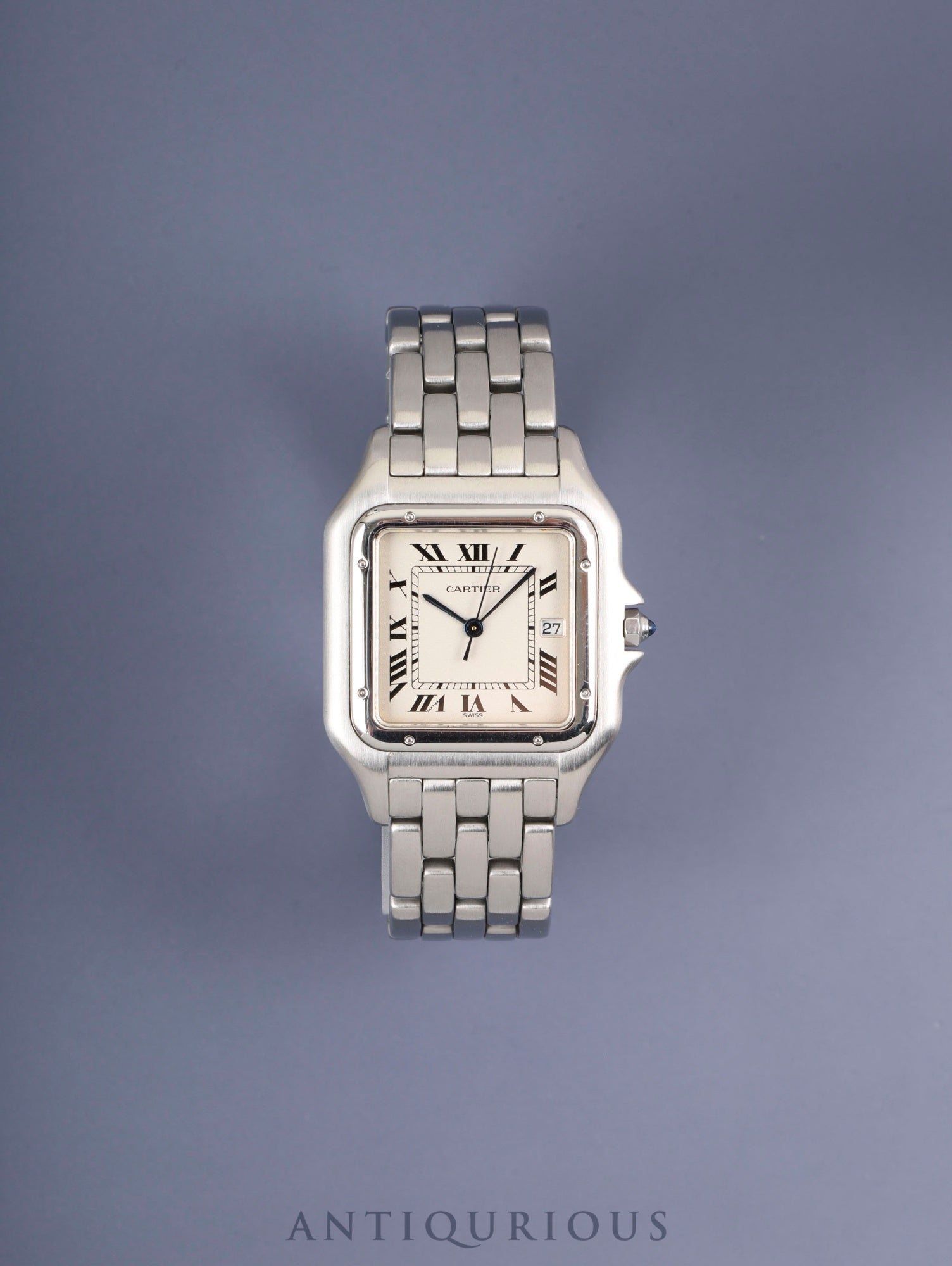 Cartier Panthère LM W25032F5 / 130 000 C Quartz Cal.87.04 Stainless Steel White Roman Dial Overhauled