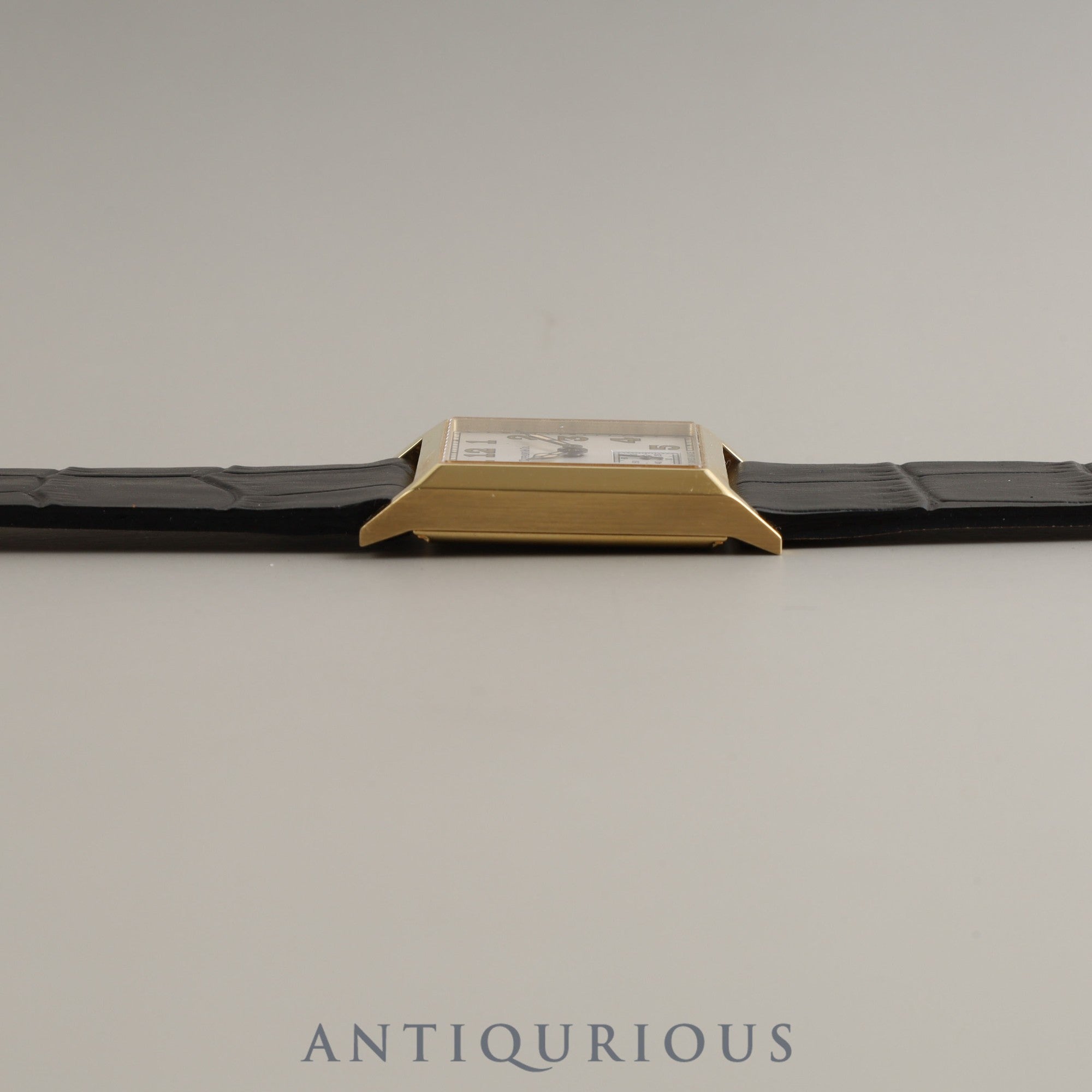 ティファニー スクエア 180TH ANNIVERSARY MODEL 限定180本 手巻き Cal.1200 YG 革 純正尾錠(750)シルバー文字盤