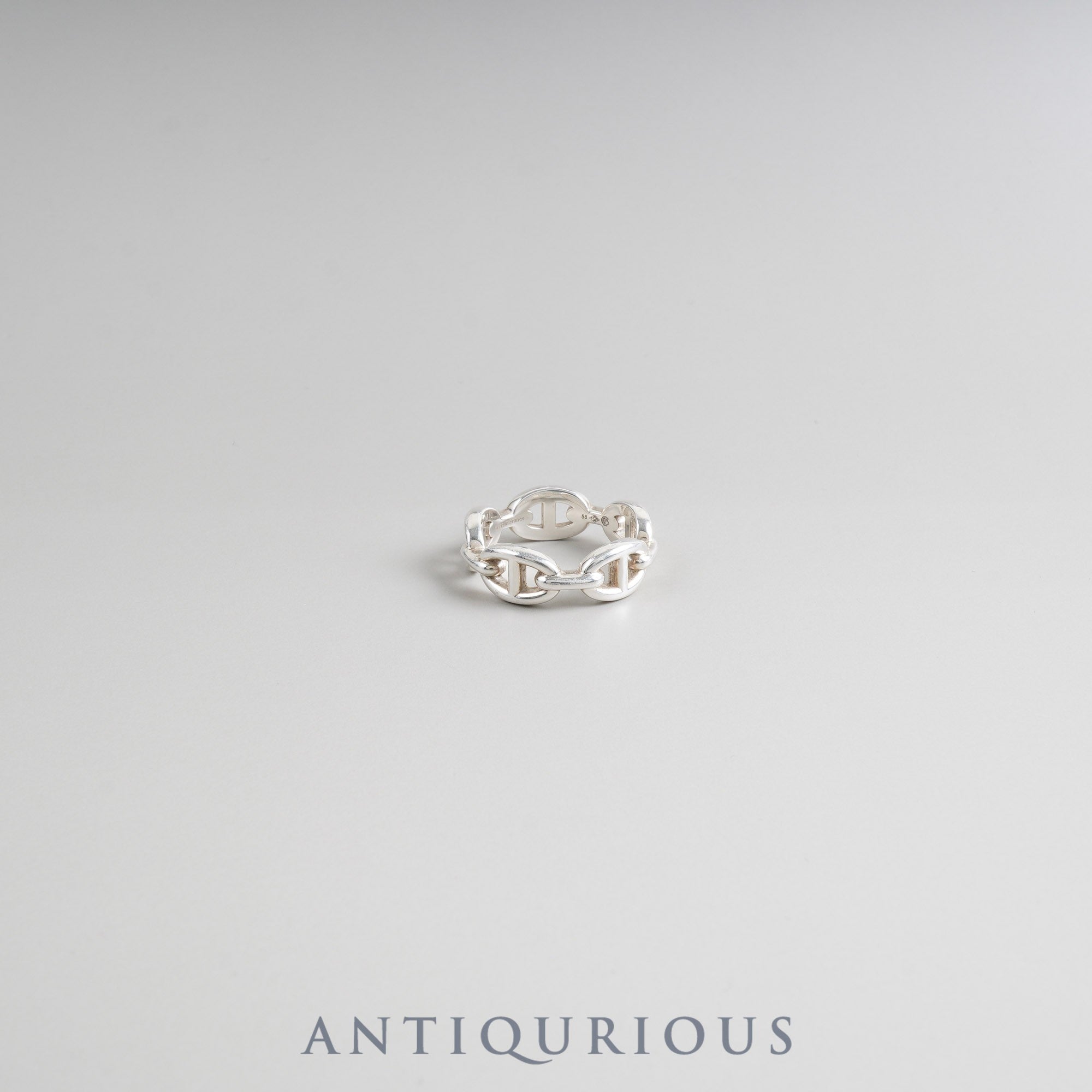 Hermes Ring Chaine d'Ancre Anchaîne PM SV925 #58 Approx. 17.5 size 23 years old