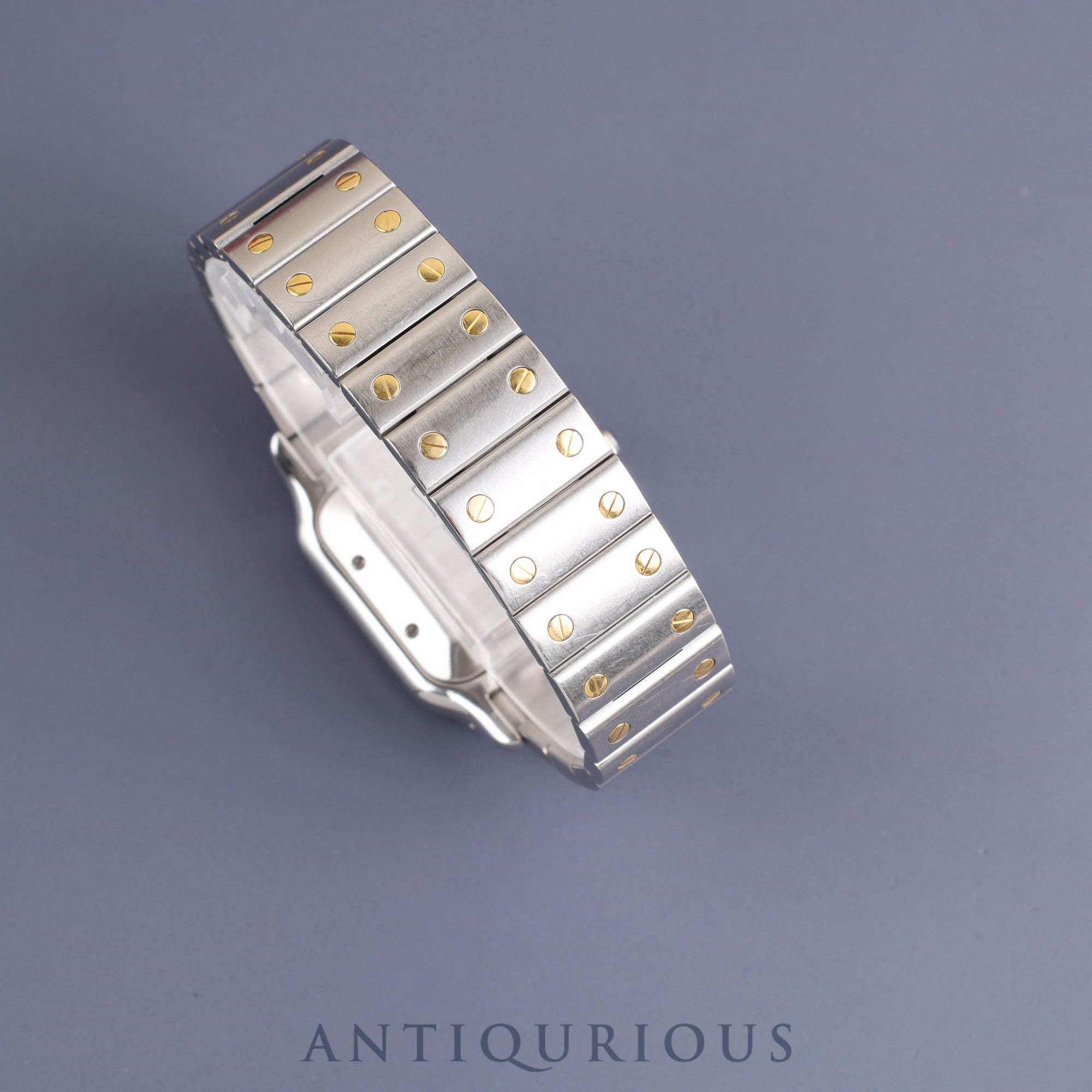 Cartier Santos Galbee LM W20058C4 / 2319 Automatic Cal.- SS / YG Guilloche Dial Overhauled