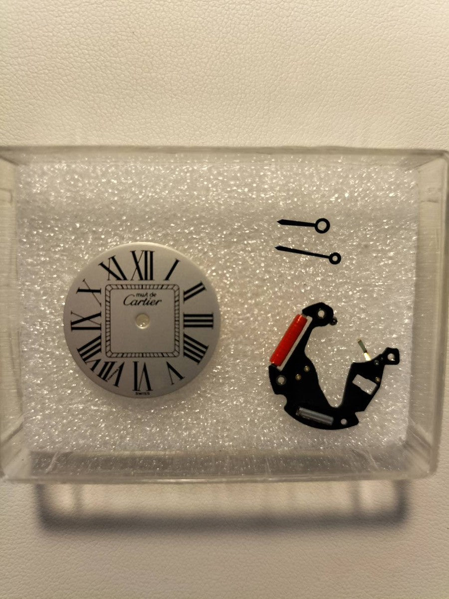 カルティエ マスト ヴァンドーム VLC SM 590004 クォーツ Cal.690 SV925 革 純正Dバックル(GP) オパラン文字盤 オーバーホール済み