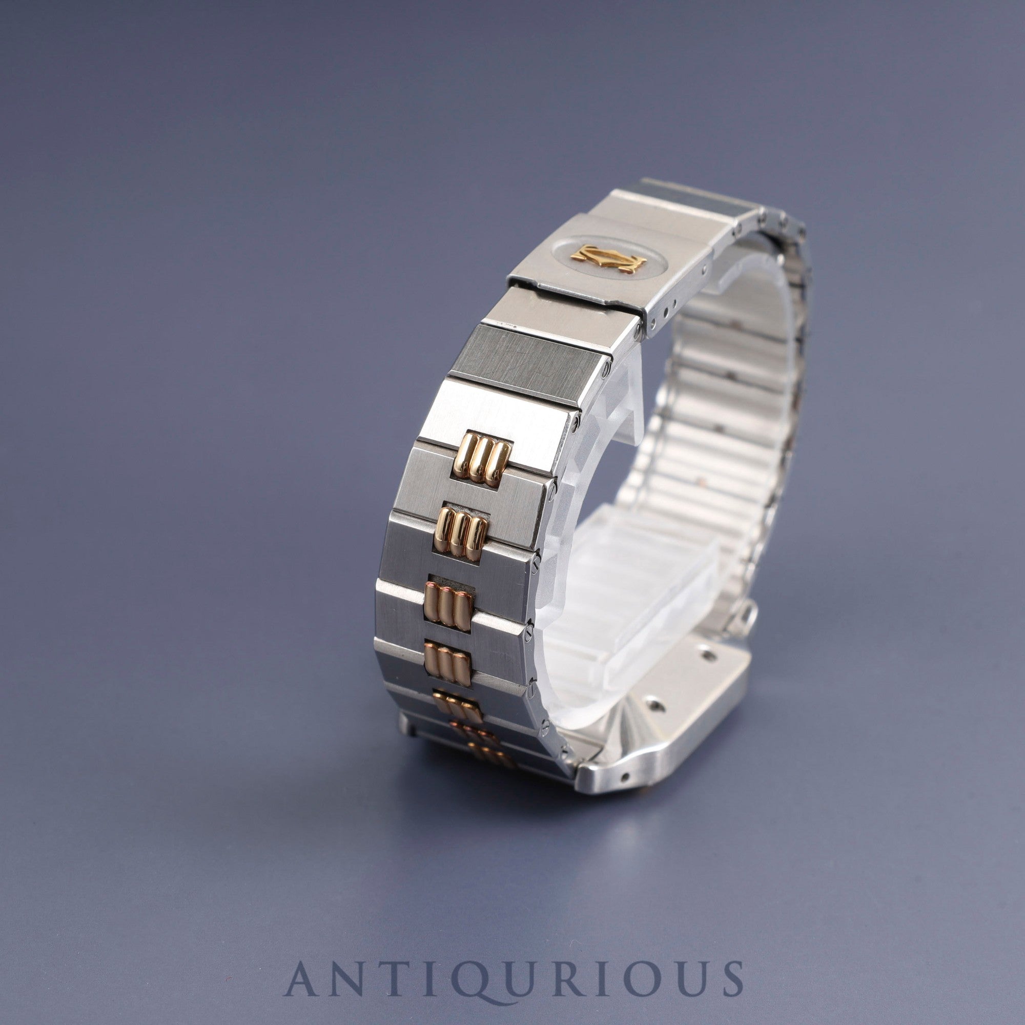 Cartier Santos Galbee LM 2961 Automatic SS/YG SS/YG Godron bracelet Ivory dial Overhauled