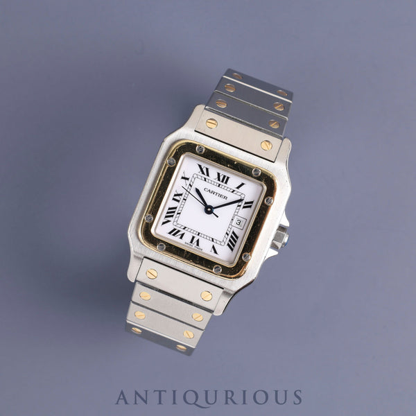 カルティエ サントス ガルベ LM 1172961 自動巻き  SS / YG ホワイトローマン文字盤 カルティエブティックにてコンプリートサービス(フルメンテナンス)済み