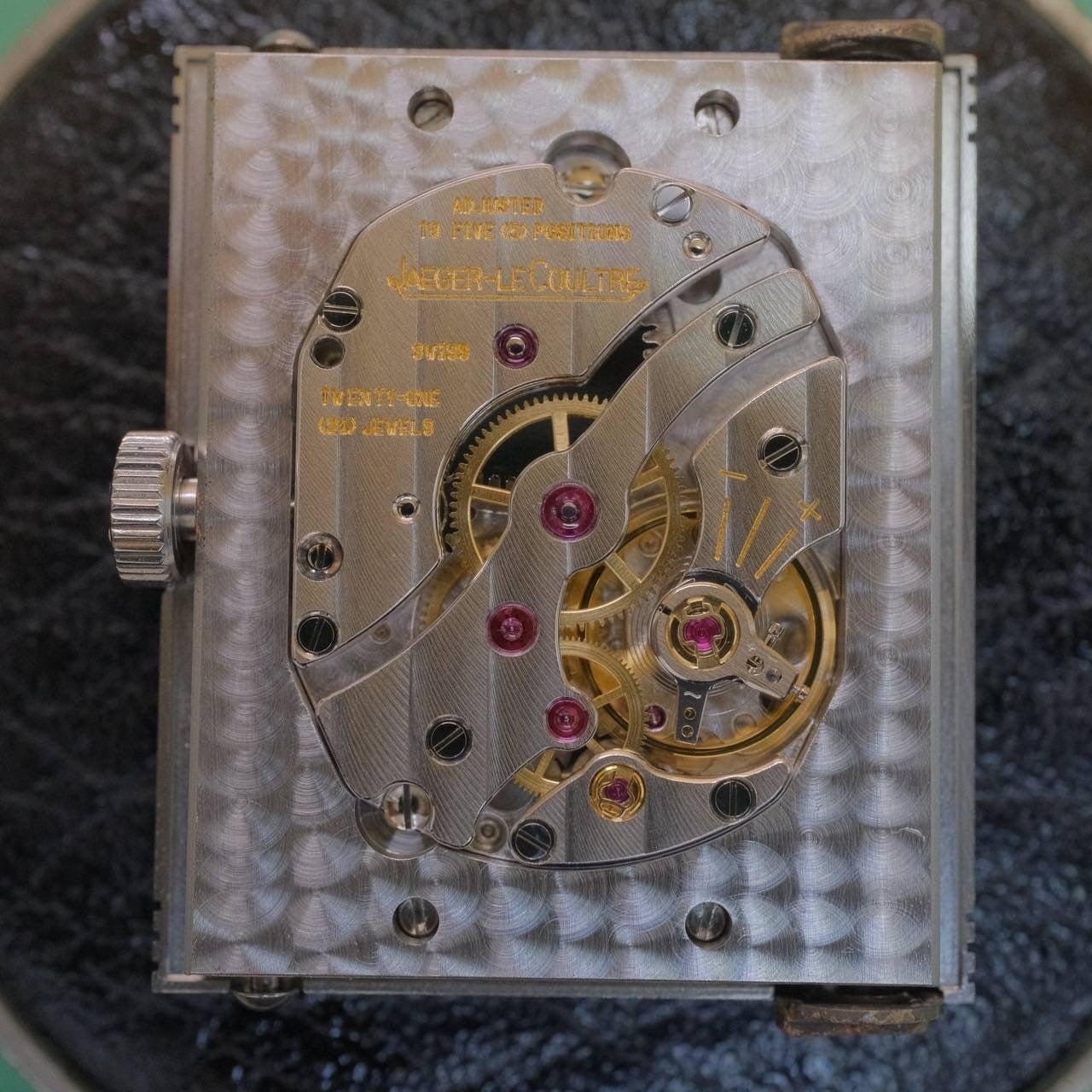 ジャガー・ルクルト ビッグレベルソ Q2708420(270.8.62)手巻き Cal.822 SS 革 純正バックル(SS)シルバー文字盤 箱 説明書 替えベルト