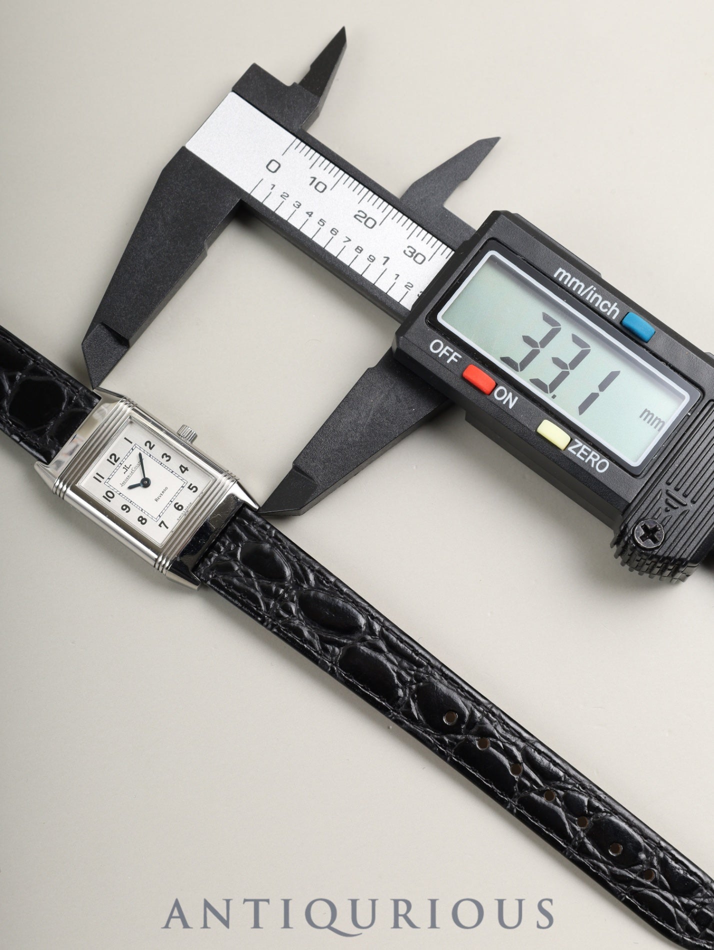 ジャガー・ルクルト レベルソ レディ 260.8.86 / Q2608420 Cal.864/1 手巻き SS 革 純正バックル(SS)シルバーアラビア文字盤(裏彫りあり / M)オーバーホール済み