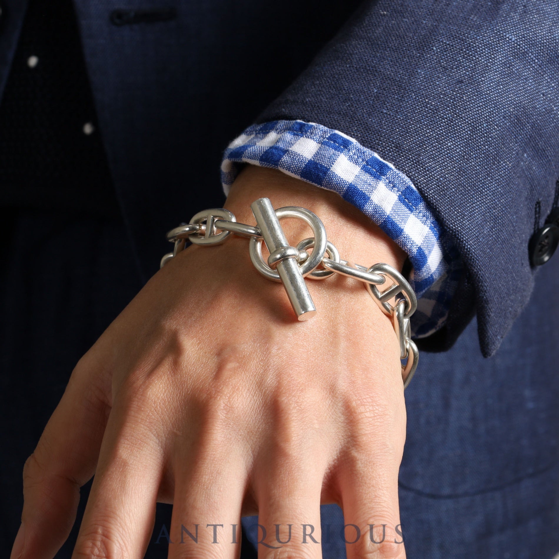 Hermes Bracelet Chaine d'Ancre GM 16 links Margiela period SV925 box