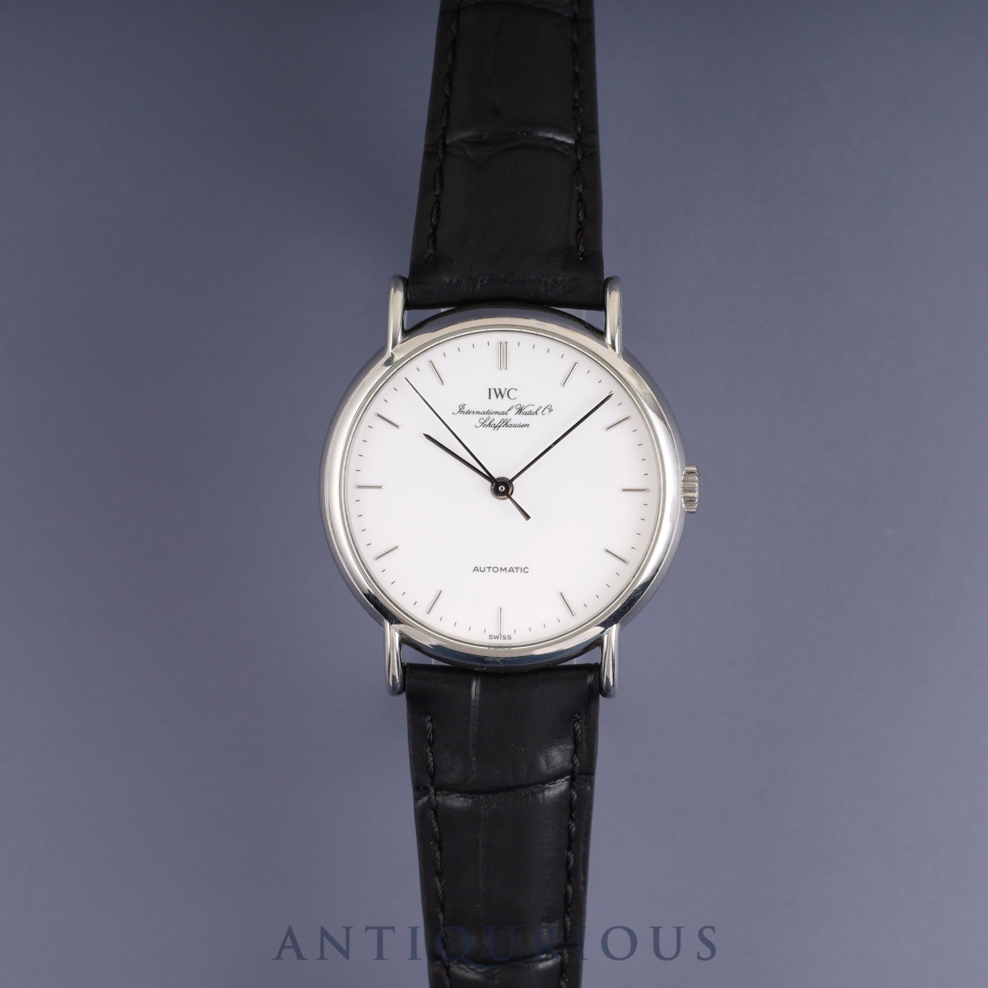 アイダブリュシー ポートフィノ IW351403 自動巻き Cal.C.37521 SS 革 社外尾錠(SS) ホワイト文字盤 オーバーホール済み