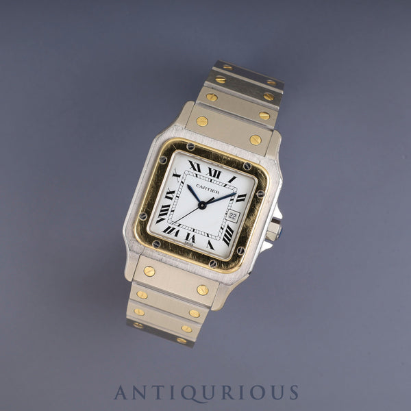 カルティエ サントス ガルベ LM AC23.80GR OR0.750 4.05GR / 2961 自動巻き Cal.2671 SS/YG SS/YG ホワイトローマン文字盤 オーバーホール済み