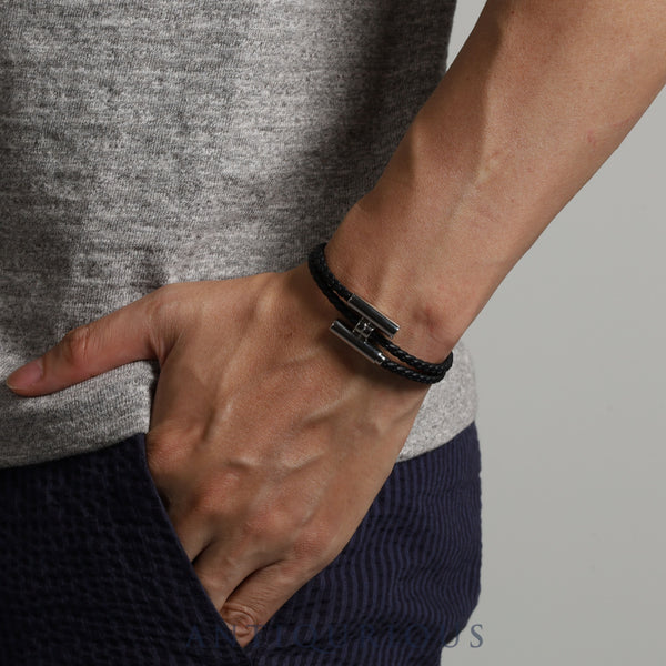 エルメス ブレスレット トゥルニ トレッセ 革