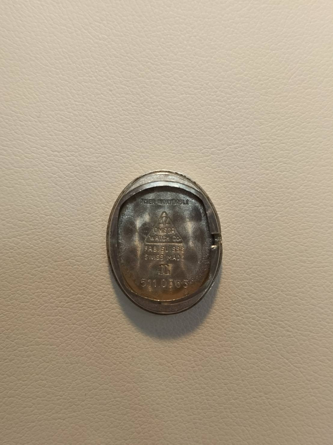 オメガ ジュネーブ 511.0363 手巻き SS 革 社外尾錠(SS)シルバー文字盤 オーバホール済み
