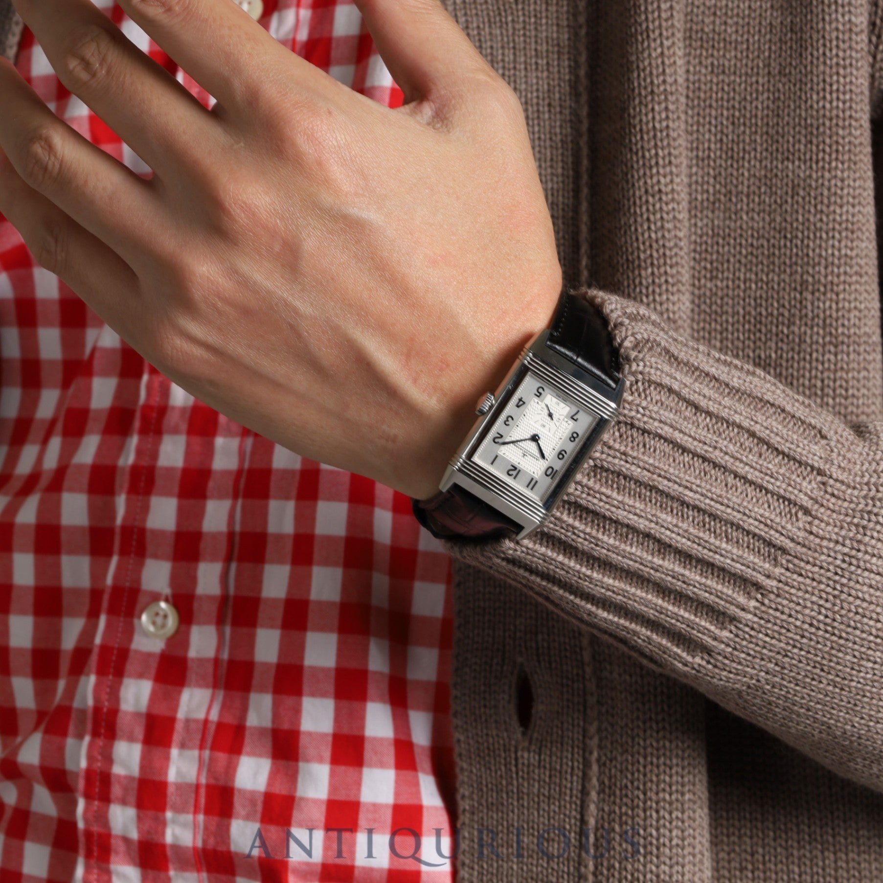 ジャガー・ルクルト レベルソ クラシック ラージ スモールセコンド 214.8.62 手巻き Cal.822/2 SS 革 純正尾錠(SS) アラビア文字盤 オーバーホール済み