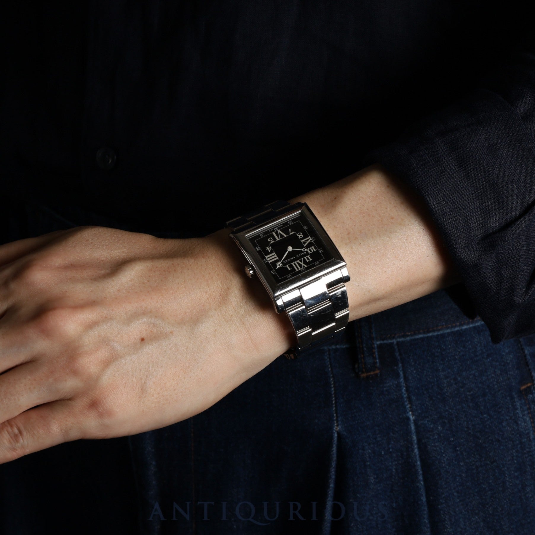 ラルフローレン スリムクラシック 867 RLR0150000 自動巻き SS SS ブラック文字盤 冊子 保証書 (2018年)コマ×2 オーバーホール