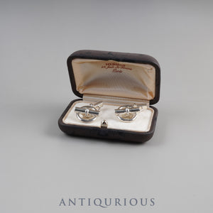 Hermes Cufflinks Chaine d'Ancre SV925 Case