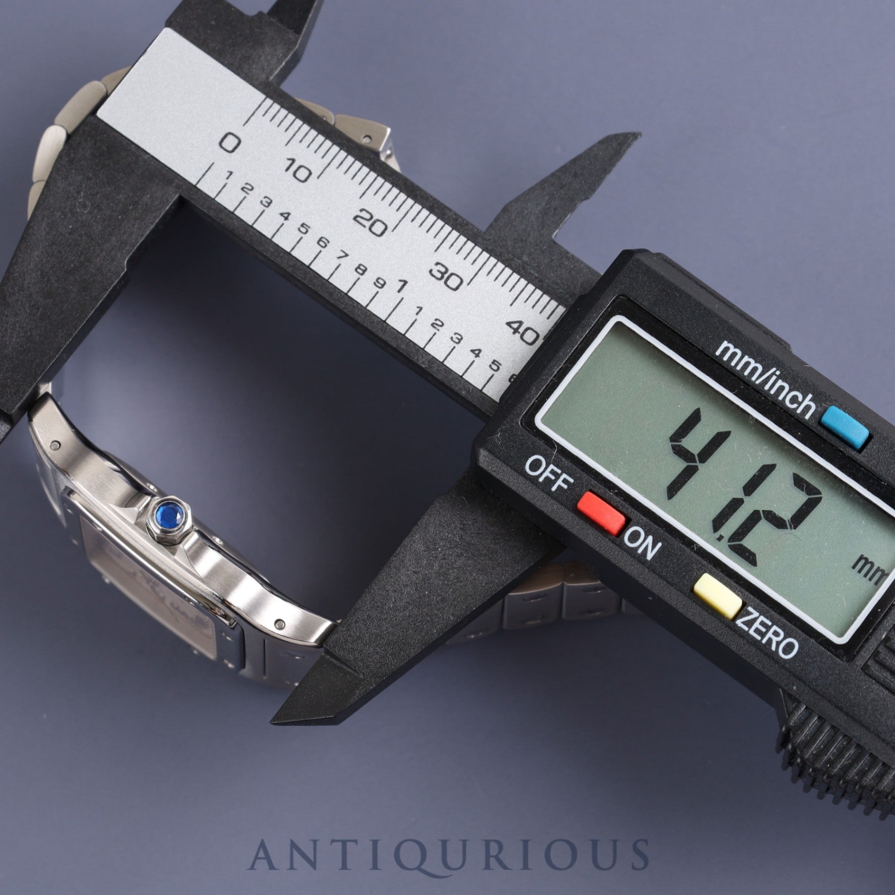 カルティエ サントス ガルベ LM W20040D6/2319 自動巻き SS シルバーギョーシェ文字盤 カルティエブティックにてコンプリートサービス(フルメンテナンス)済み