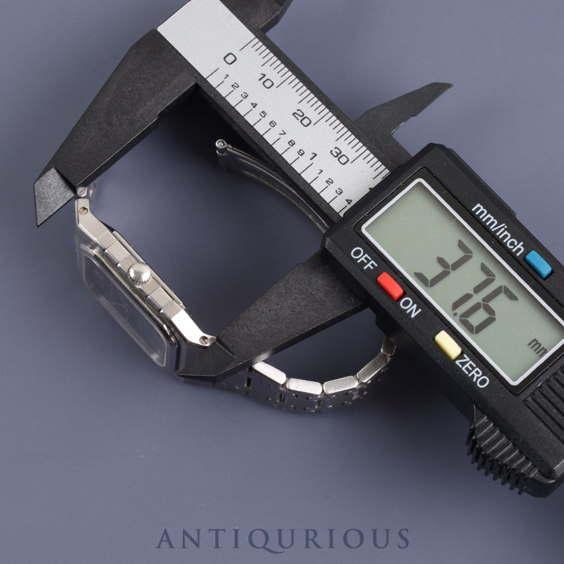 Audemars Piguet Royal Oak Square QZ Ref.56049ST Cal.2711 SS SS Black Dial Overhauled