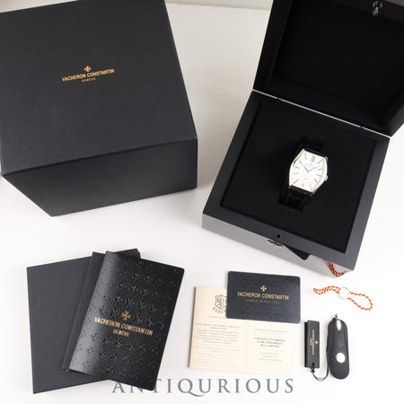 ヴァシュロン・コンスタンタン マルタ X82G7753 82230/000G-9962 手巻き Cal.4400/1 18K/WG 純正革ベルト 純正尾錠(Au750)ホワイト文字盤 保証書(2022年)  箱 冊子 USB タグ オーバーホール済み