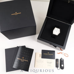 ヴァシュロン・コンスタンタン マルタ X82G7753 82230/000G-9962 手巻き Cal.4400/1 18K/WG 純正革ベルト 純正尾錠(Au750)ホワイト文字盤 保証書(2022年)  箱 冊子 USB タグ オーバーホール済み