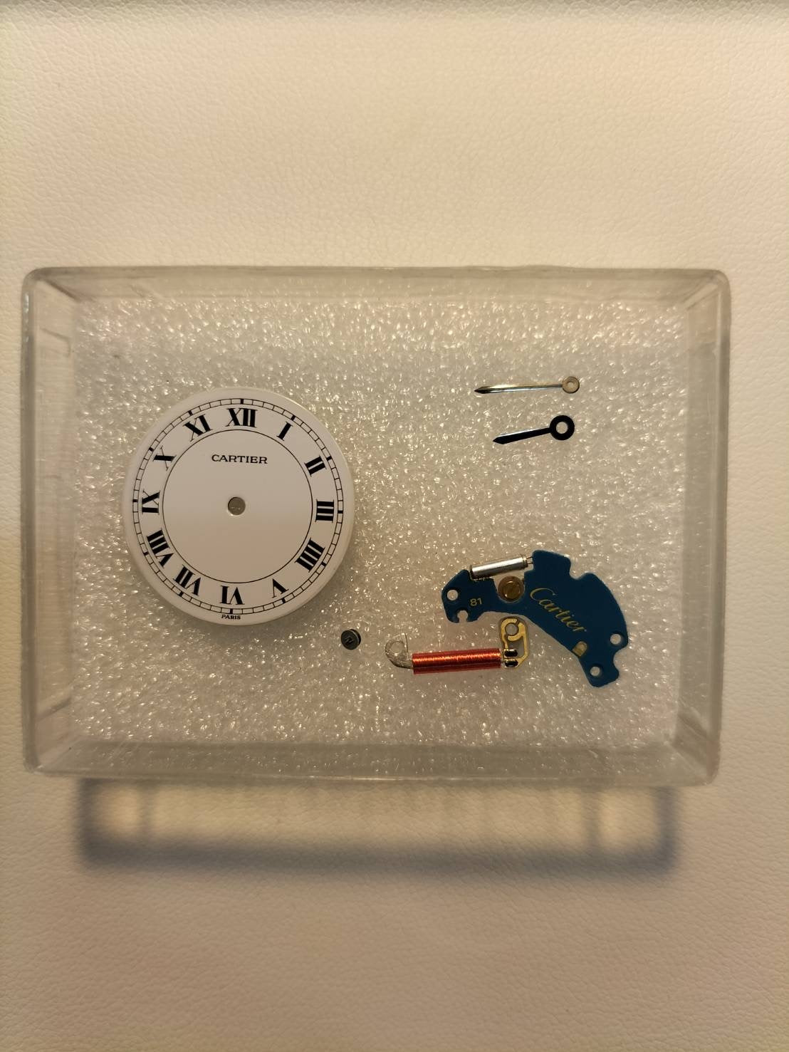 Cartier Vendome VLC SM Trinity 81004 Quartz Cal.81 750 Genuine leather strap Genuine buckle (GP) White Roman dial Overhauled