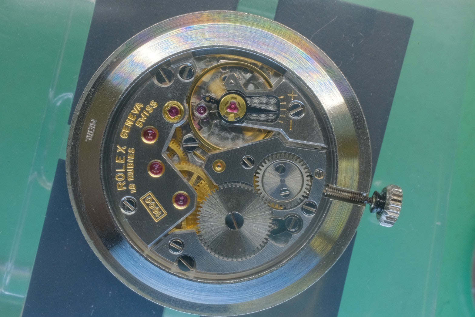 Rolex Cellini 4112 Manual Winding Caliber 1600 750 Leather Strap with Genuine Buckle (750) Silver Dial 42 Series (1974) Box Chief Overhauled