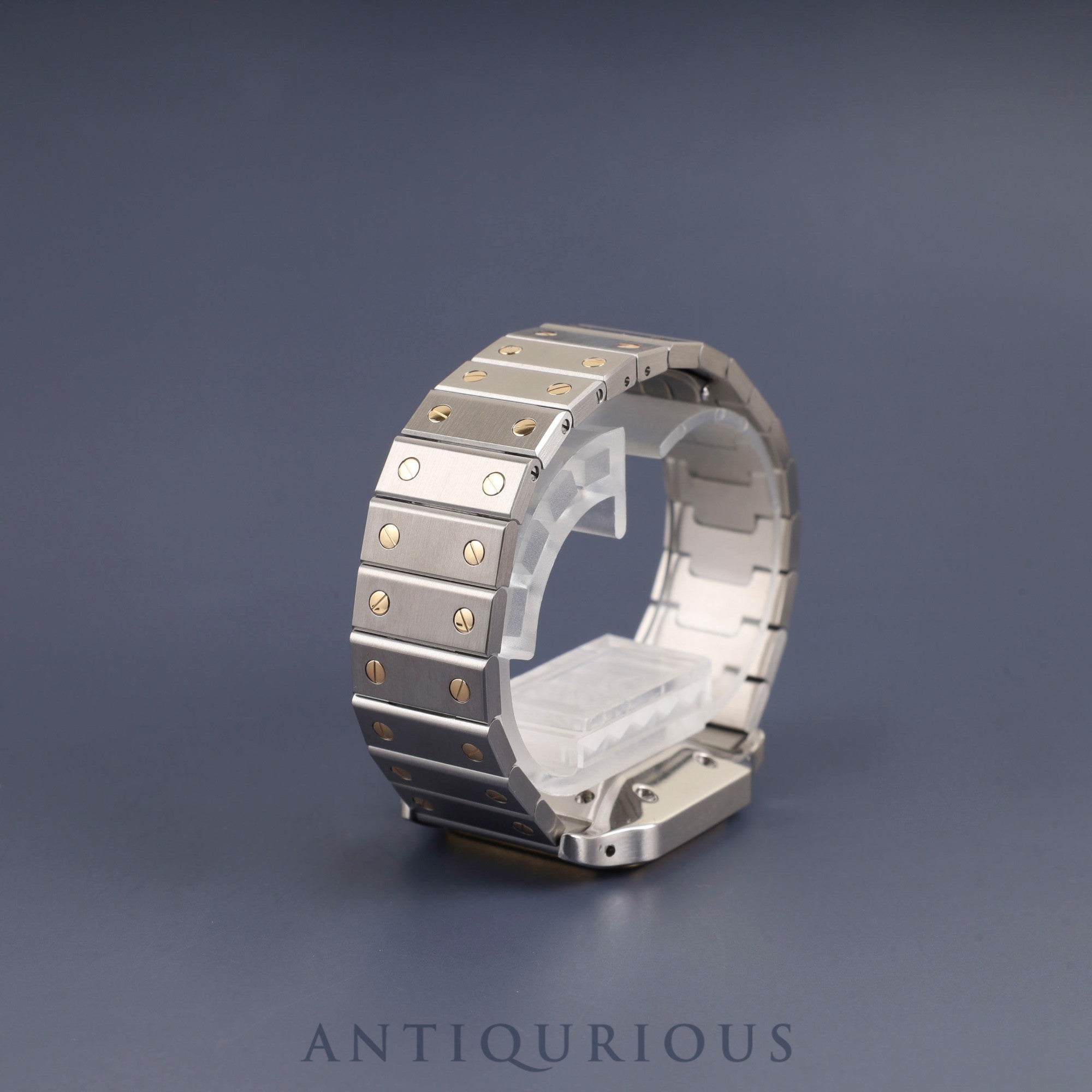 カルティエ サントス ガルベ LM 81036283 / 1172961 自動巻き SS/YG SS/YG ホワイトローマン文字盤 カルティエブティックにてコンプリートサービス済み 新品ブレス交換済み