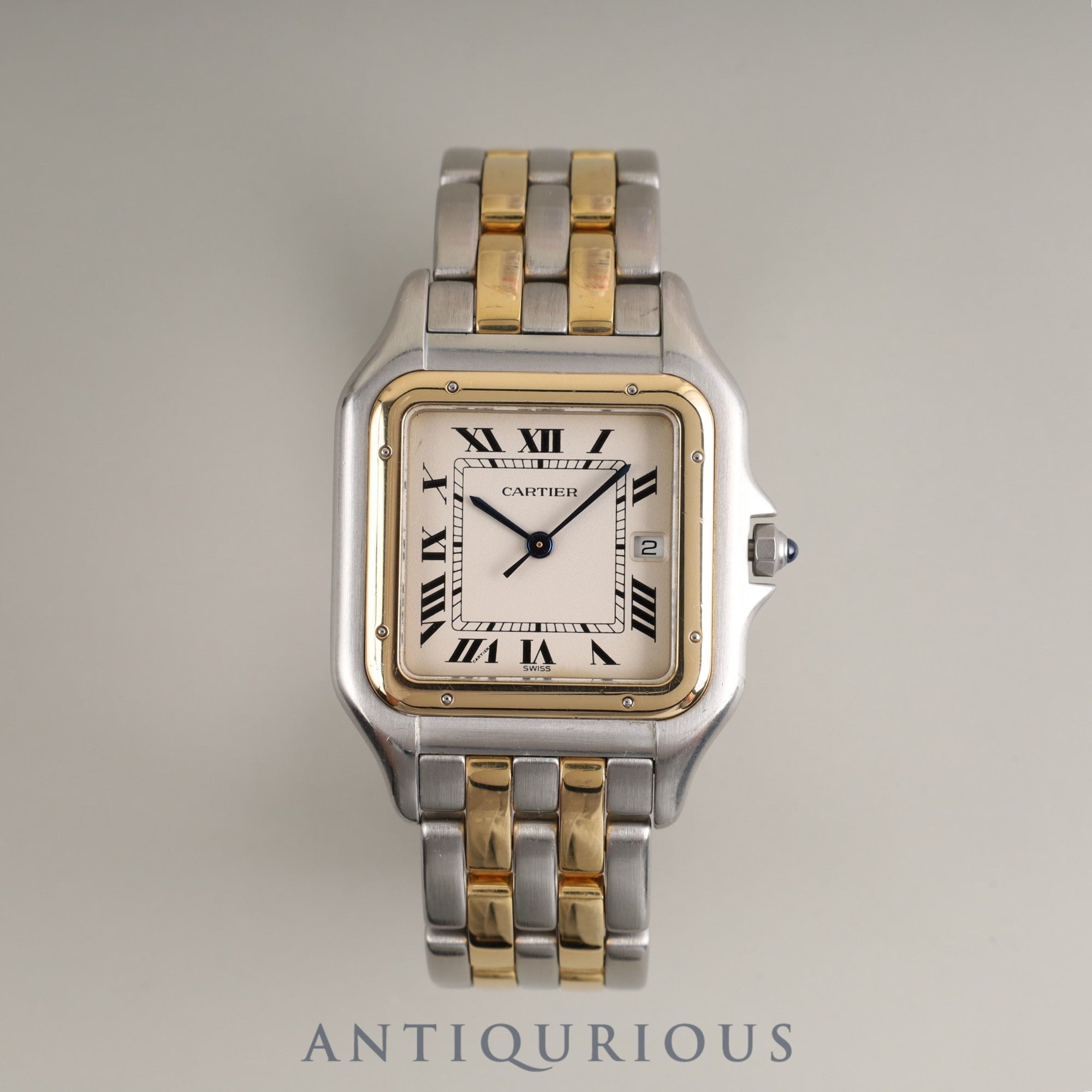 Cartier LM Panthere LM W25027B6 / 187957 Quartz SS/YG SS/YG Ivory Roman Dial Warranty (1995)